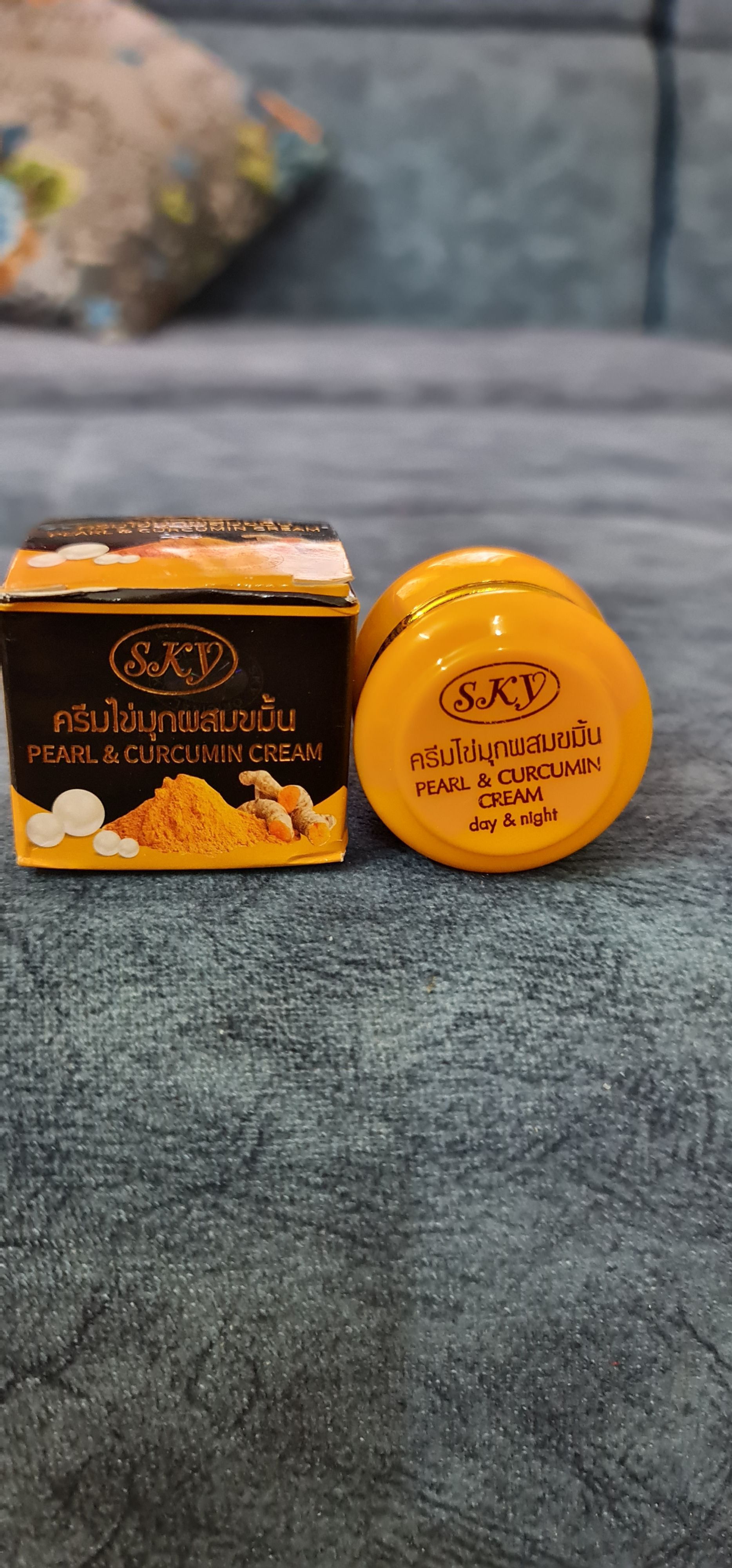 Sky pearl and curcumin cream from korea 6