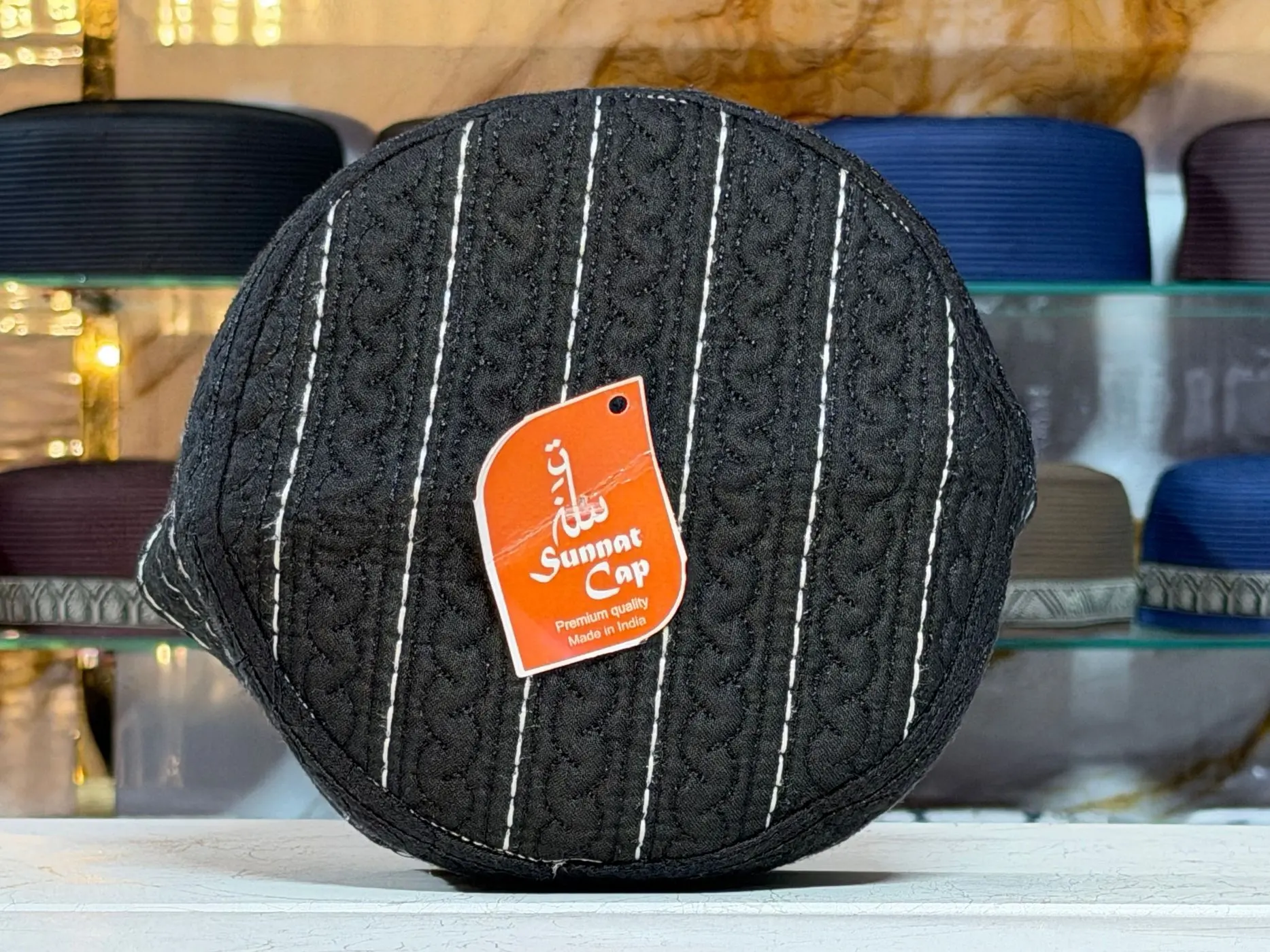 Al Sunnat Black & White  Cap 2