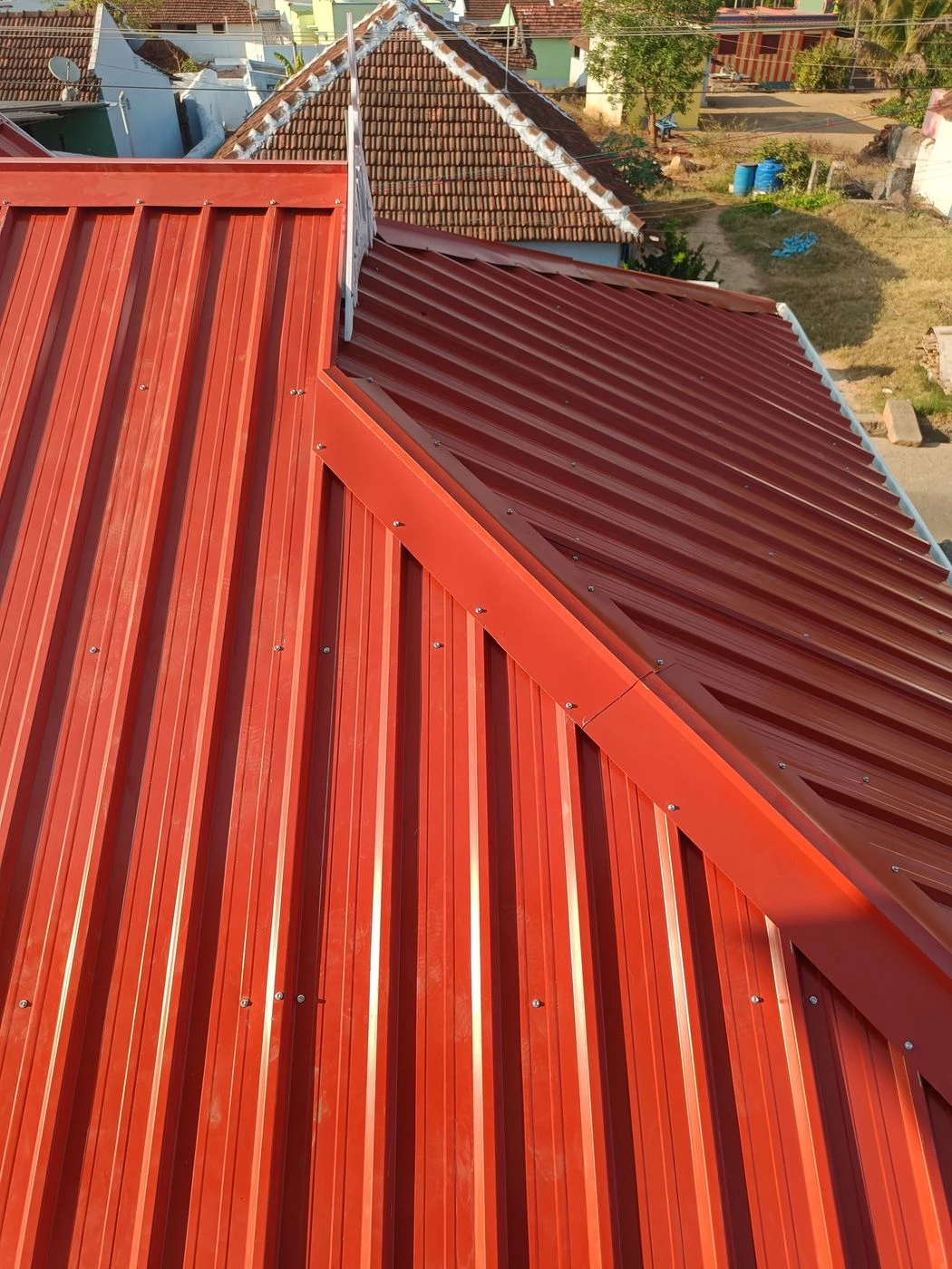 Metal colour sheet roof 5