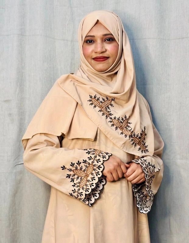 Beautiful Cream Color partywear Abaya 2