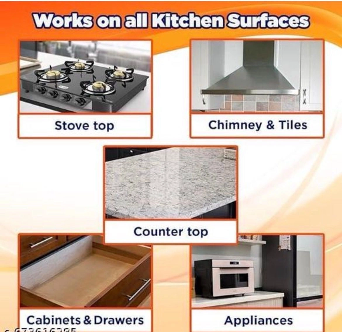 Kitchen Oil & Grease stain cleaner 3