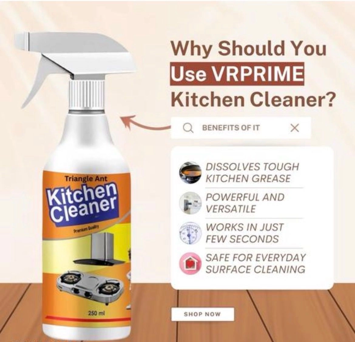 Kitchen Oil & Grease stain cleaner 4