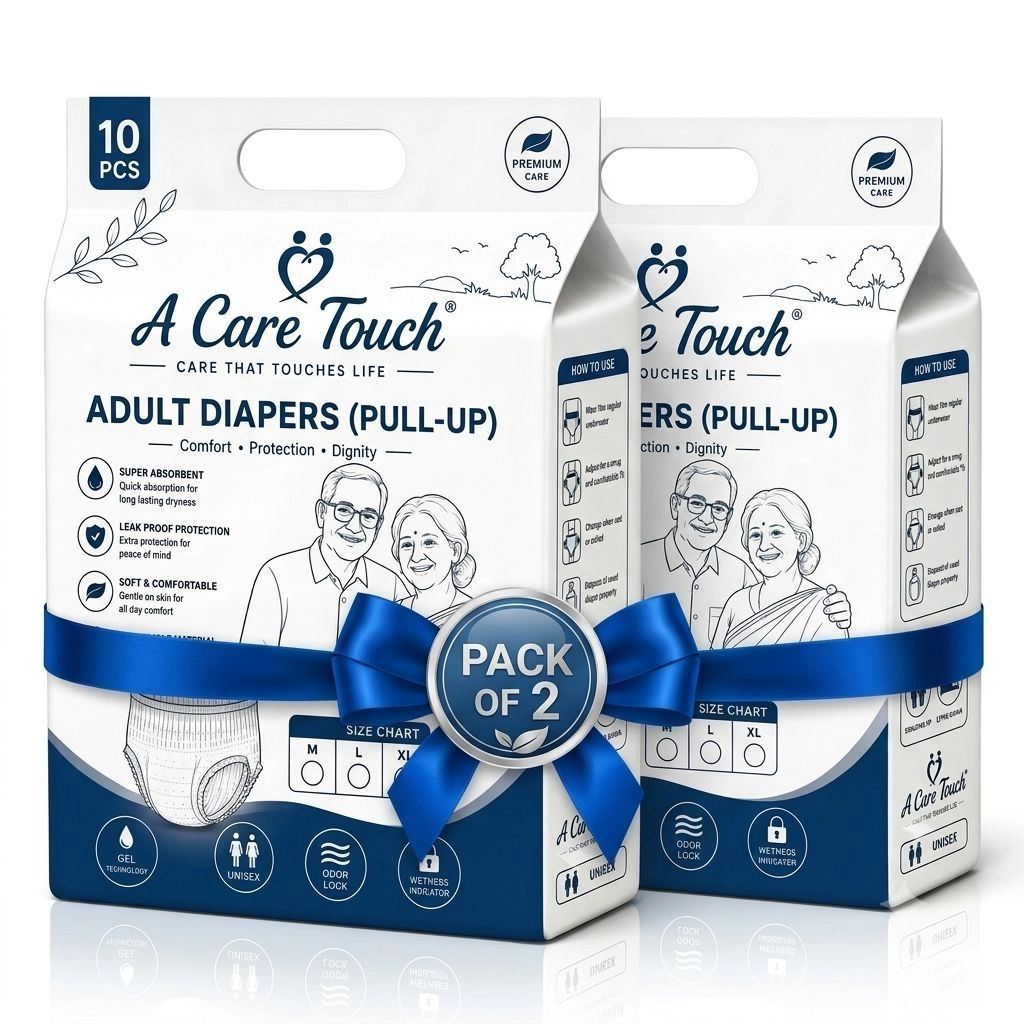 A Care Touch Adult Diaper Large – Tape Style, Disposable, Unisex (Pack of 10) 3