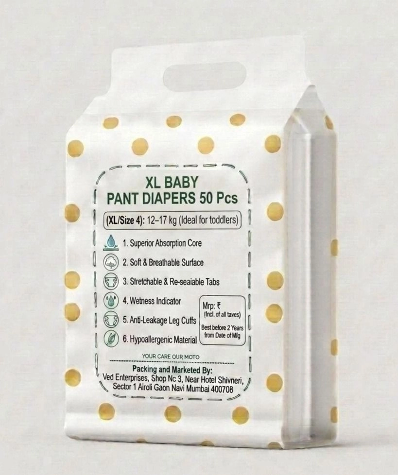 Baby Pant Type Diapers XL (50 Pcs.)