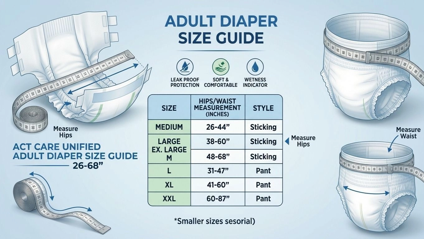 How to Choose the Right Adult Diaper Size