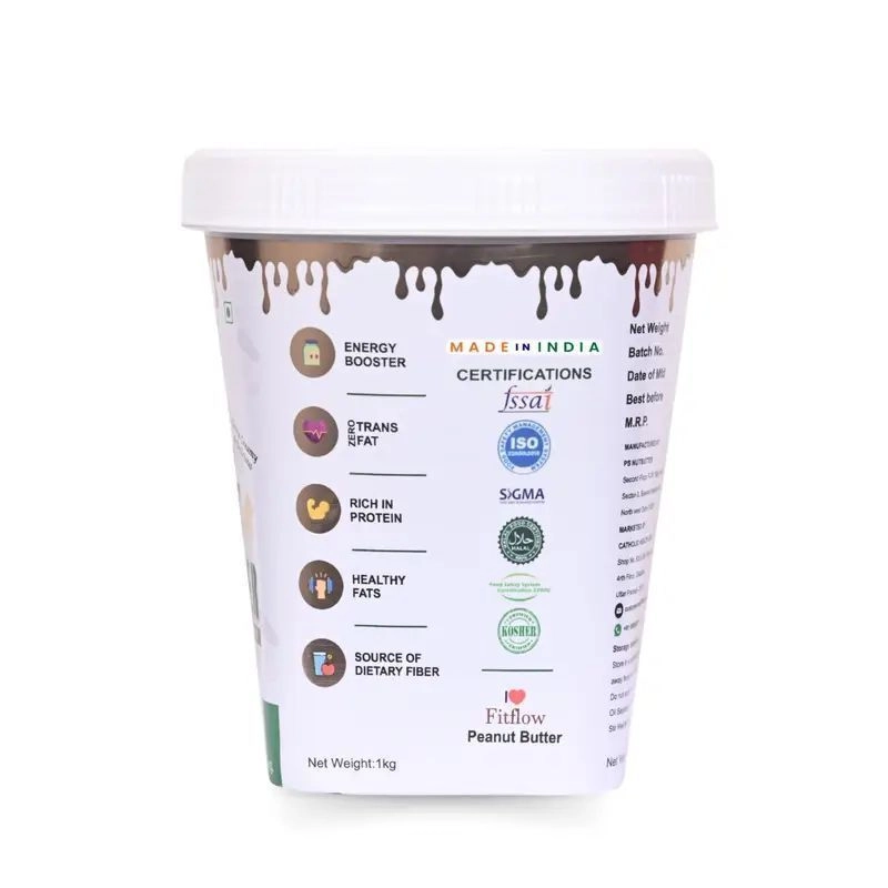 Fitflow White Chocolate Peanut Butter - Crunchy (1kg) 4