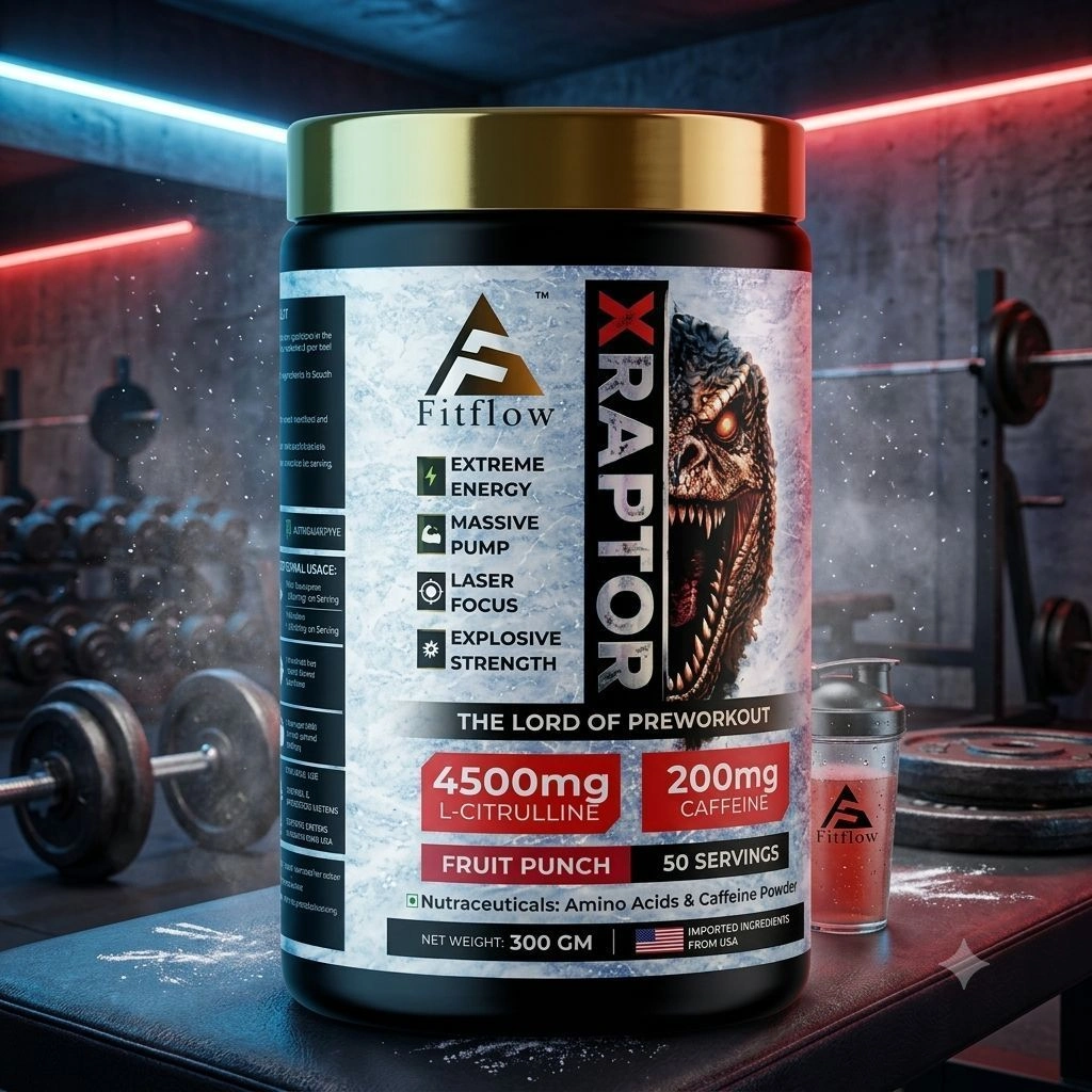 Fitflow X-Raptor Pre Workout – Tangy Orange 3