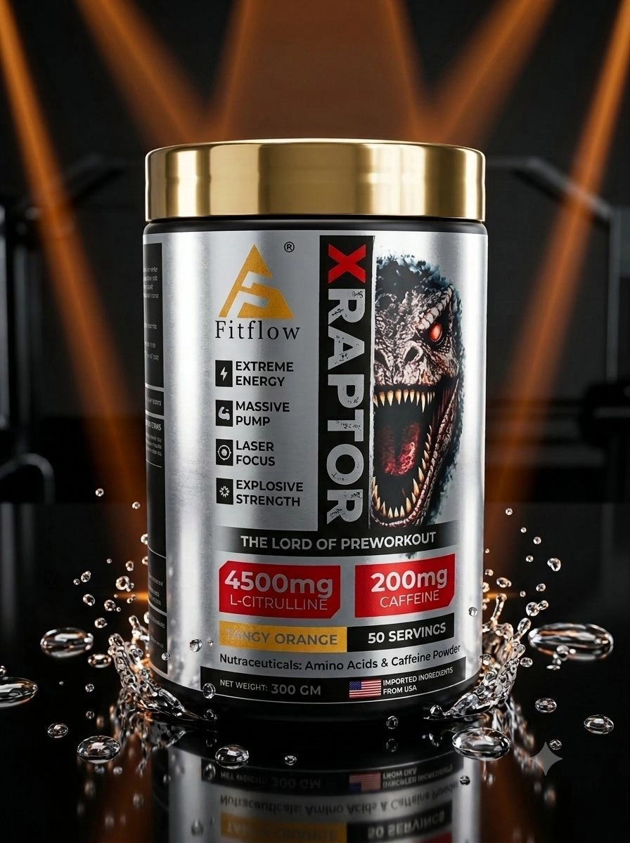 Fitflow X-Raptor Pre Workout – Tangy Orange 1
