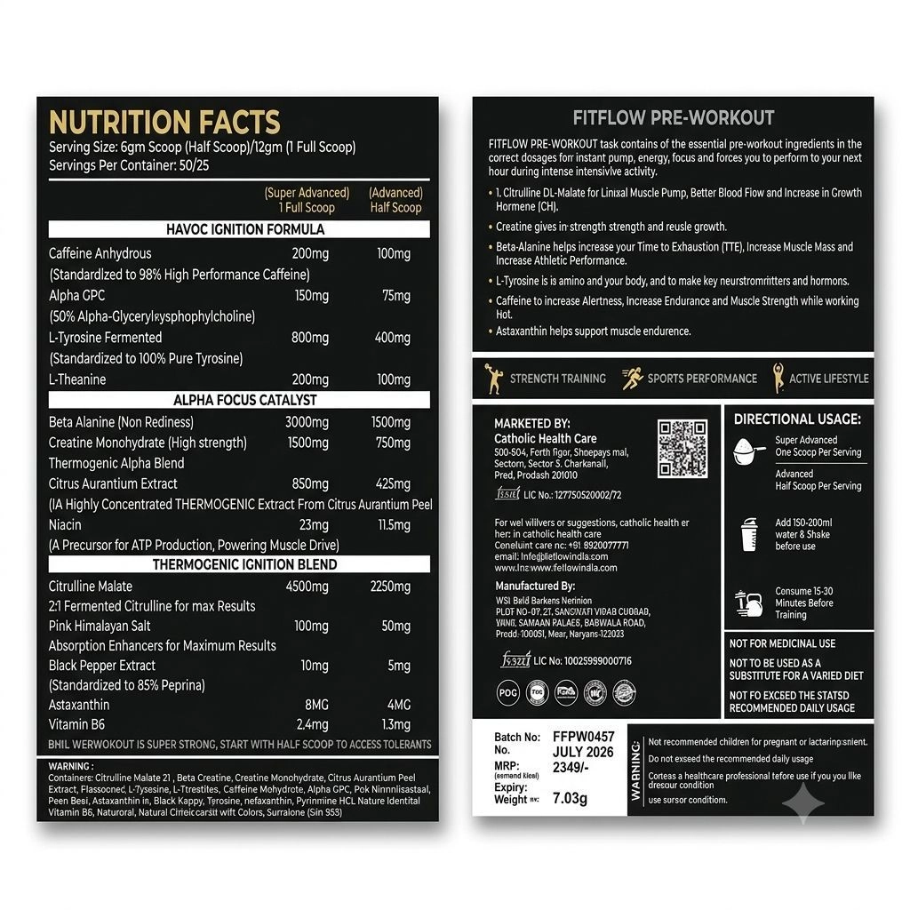 Fitflow X-Raptor Pre Workout – Tangy Orange 5