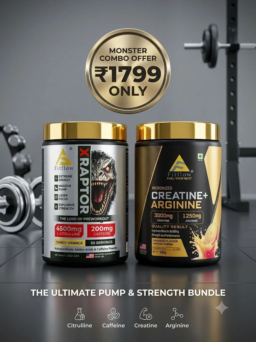 X-raptor Pre-workout 300 g + Creatine+ Arginine 300 g | Fitflow| 3