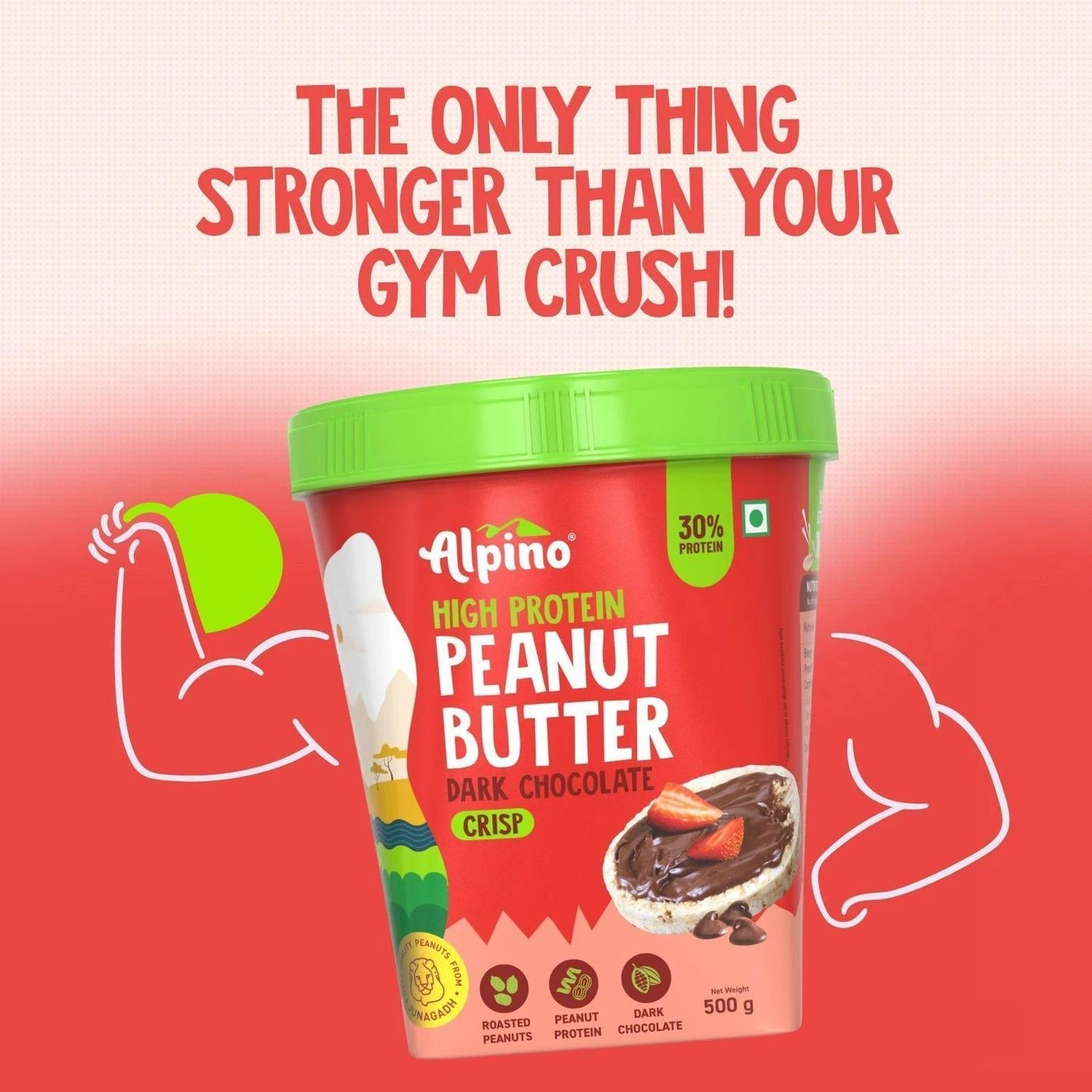 High Protein Dark Chocolate Peanut Butter Crisp 9