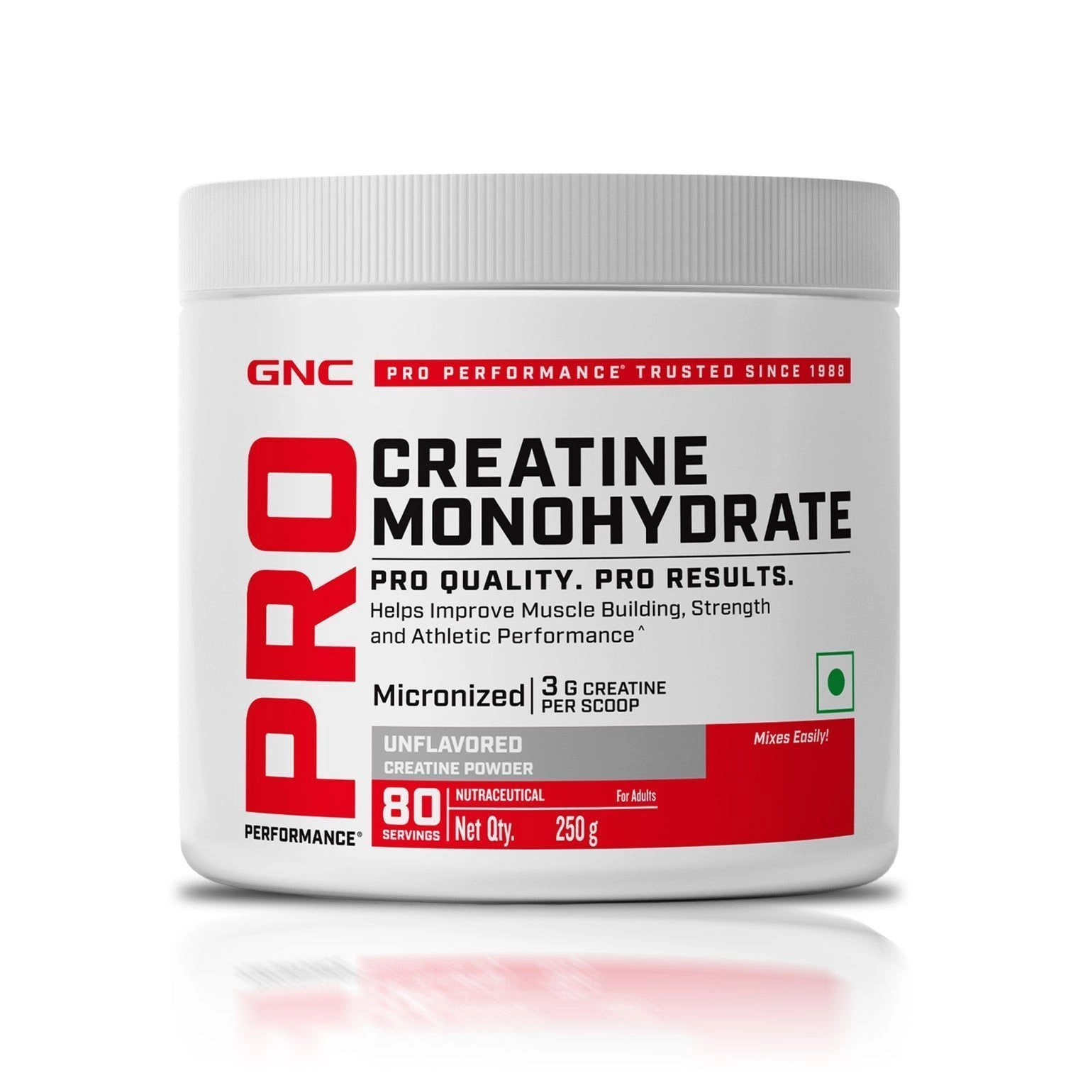 GNC Pro Performance Creatine Monohydrate 250 gm + Free Steel Shaker 2