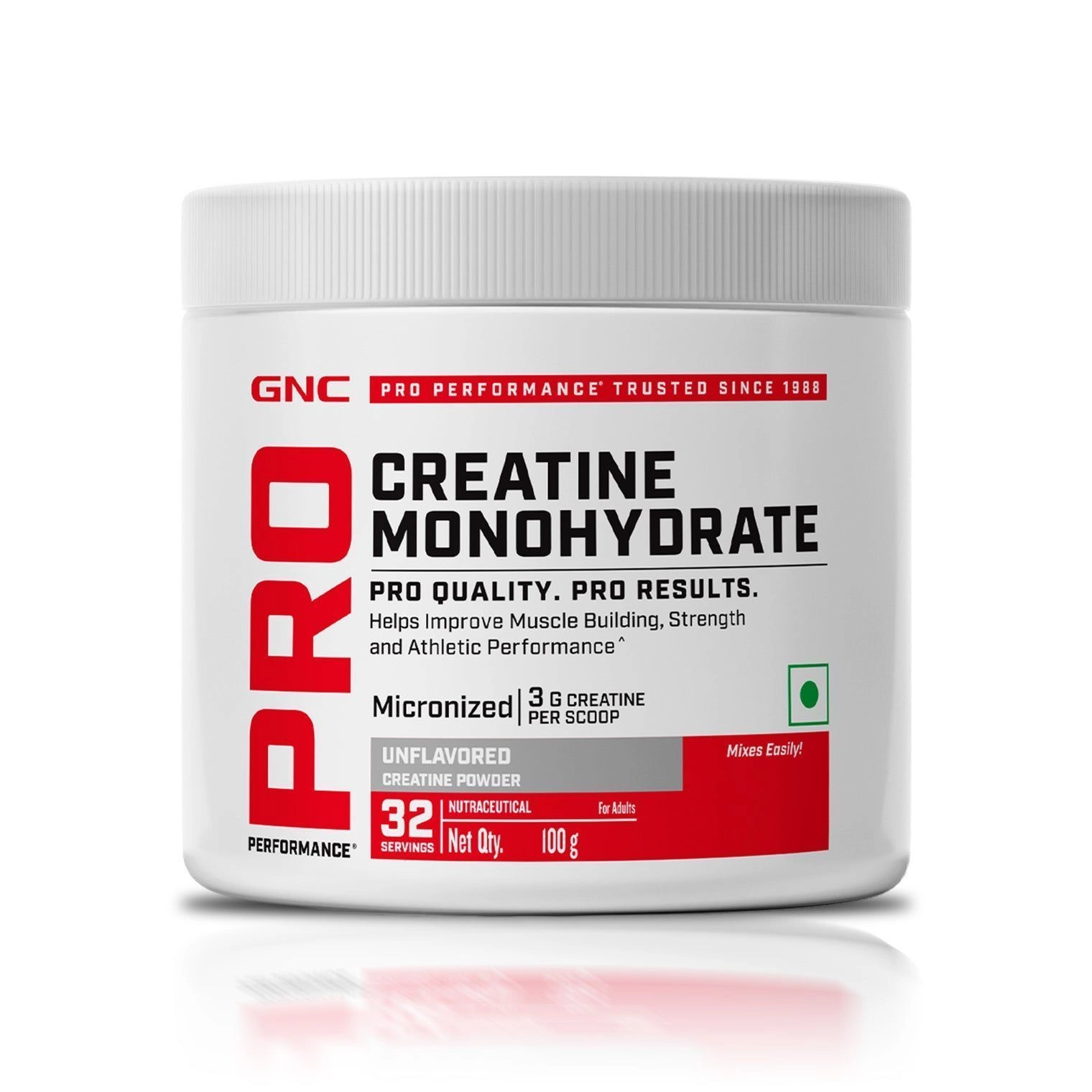 GNC Pro Performance| Creatine Monohydrate ( Unflavoured ) 100 gm with Free Steel Shaker. 3