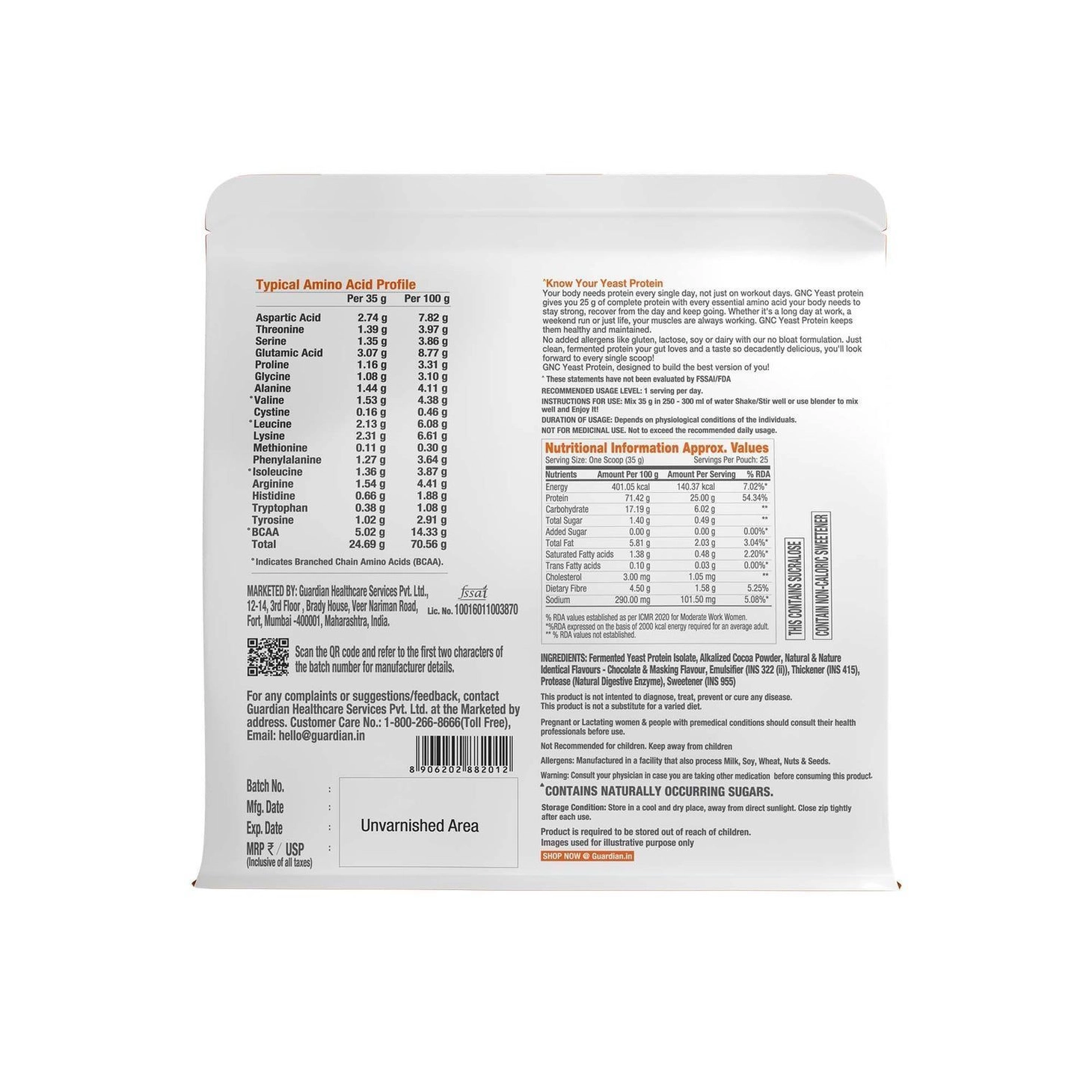 GNC Select Fermented Yeast Protein Isolate 10