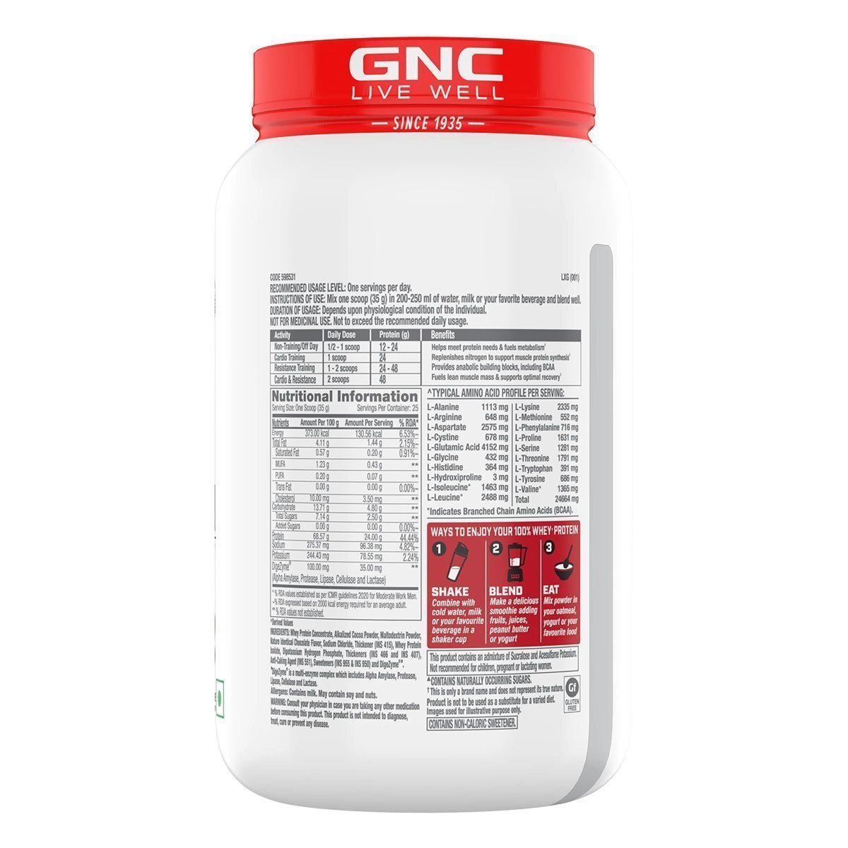 GNC Pro Performance 100 Whey Protein 3