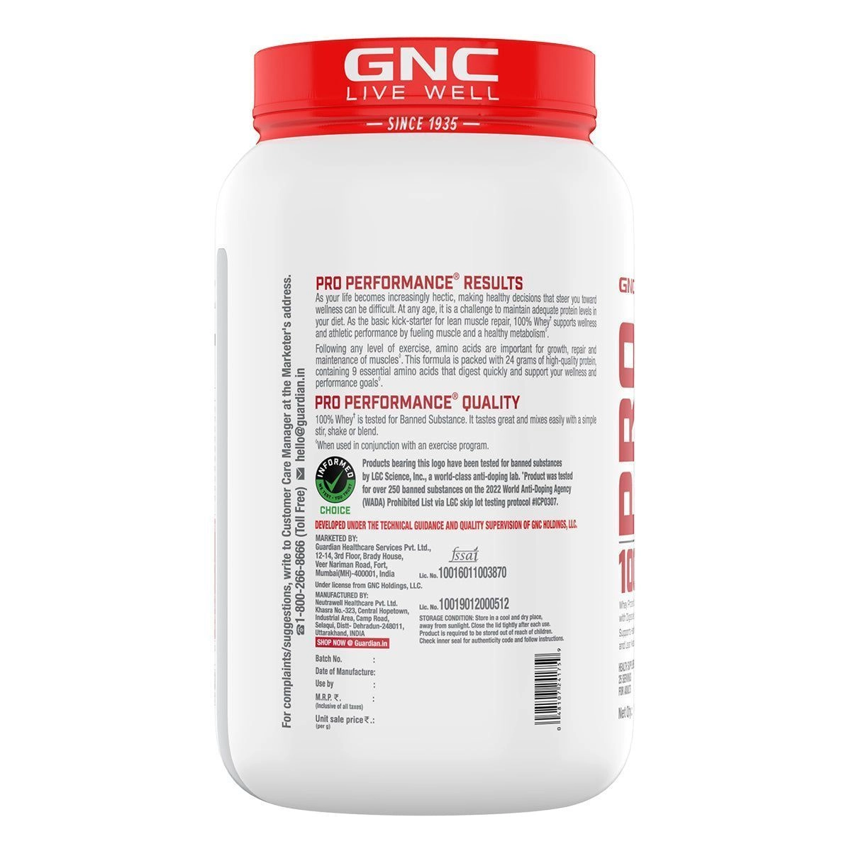 GNC Pro Performance 100 Whey Protein 4