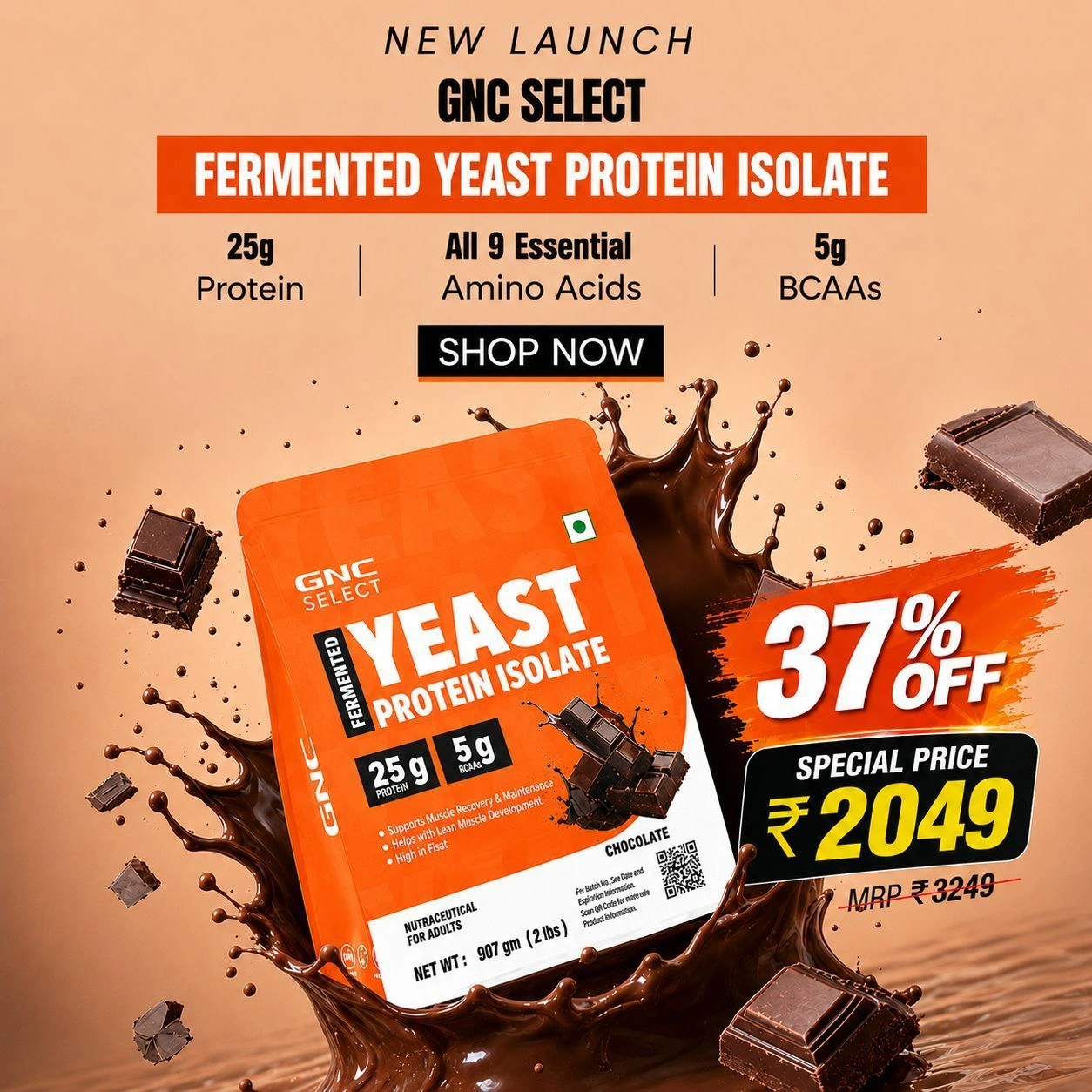 GNC Select Fermented Yeast Protein Isolate 1