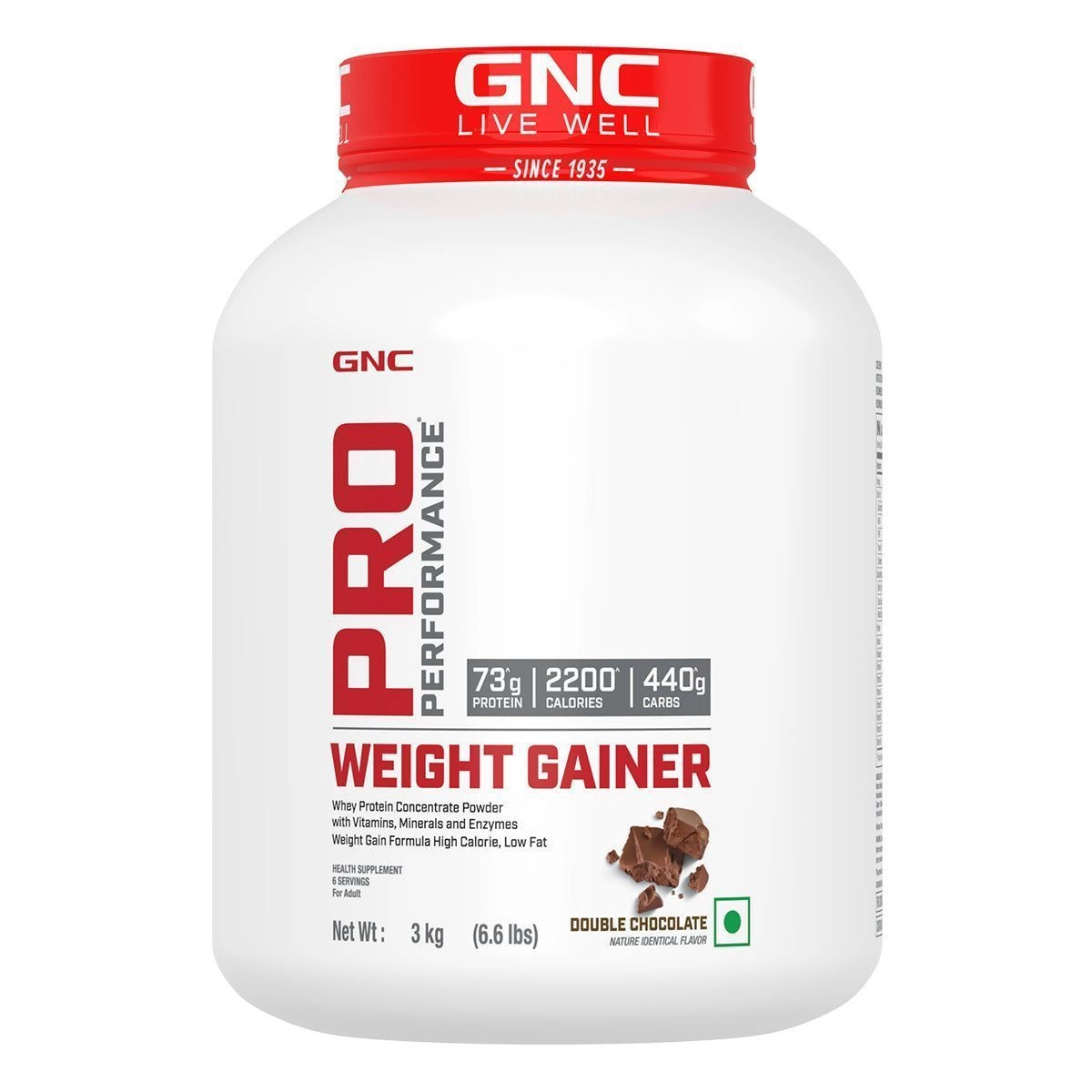 GNC Pro Performance
Weight Gainer 3KG with Steel Shaker Free 3