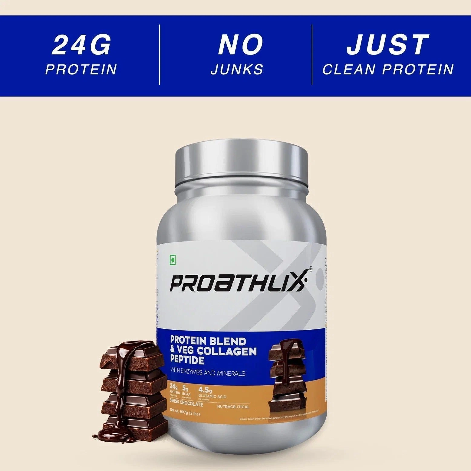 Proathlix Protein Blend & Veg Collagen Peptide (9 Sources of Protein) 3