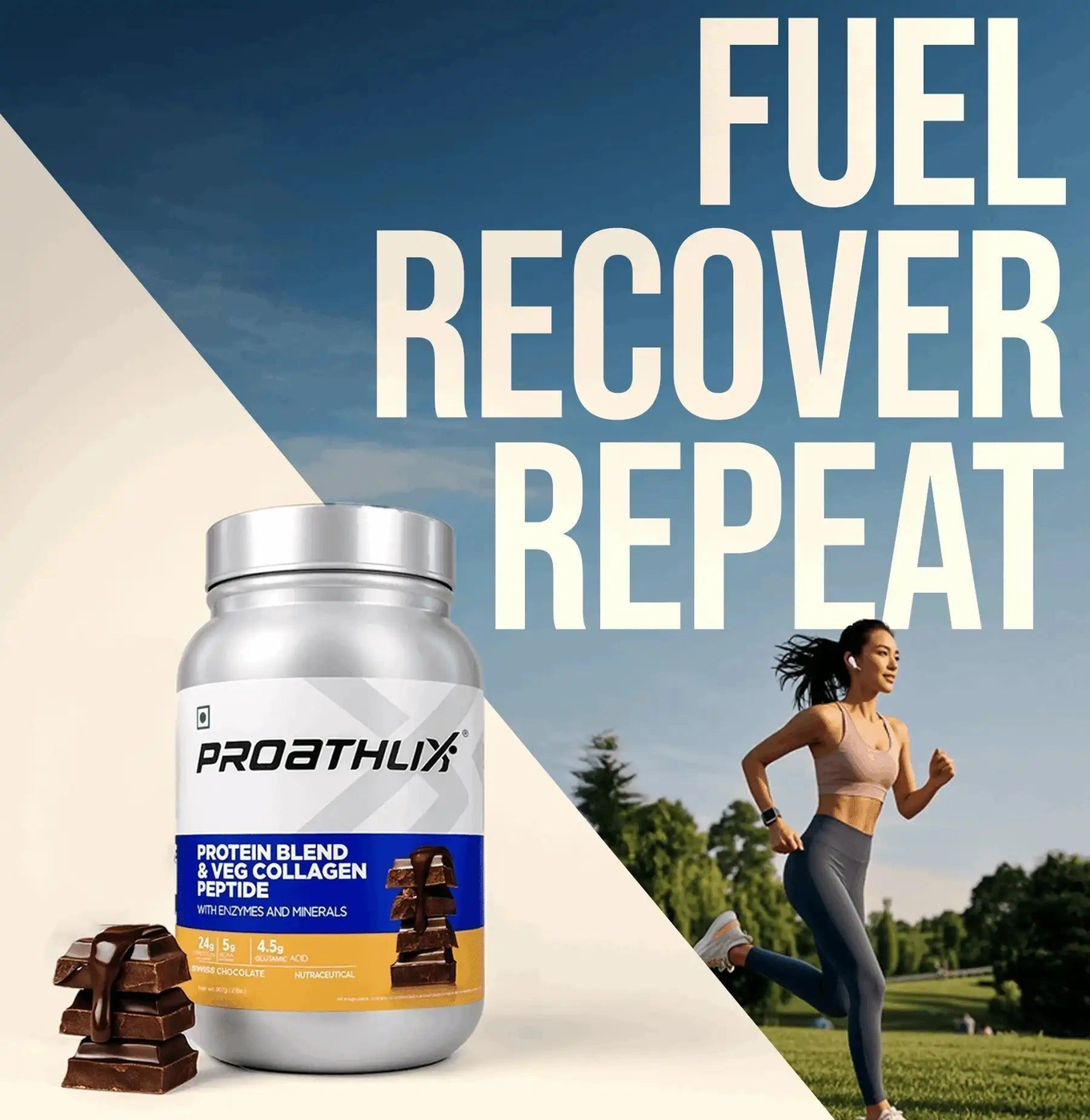Proathlix Protein Blend & Veg Collagen Peptide (9 Sources of Protein) 5