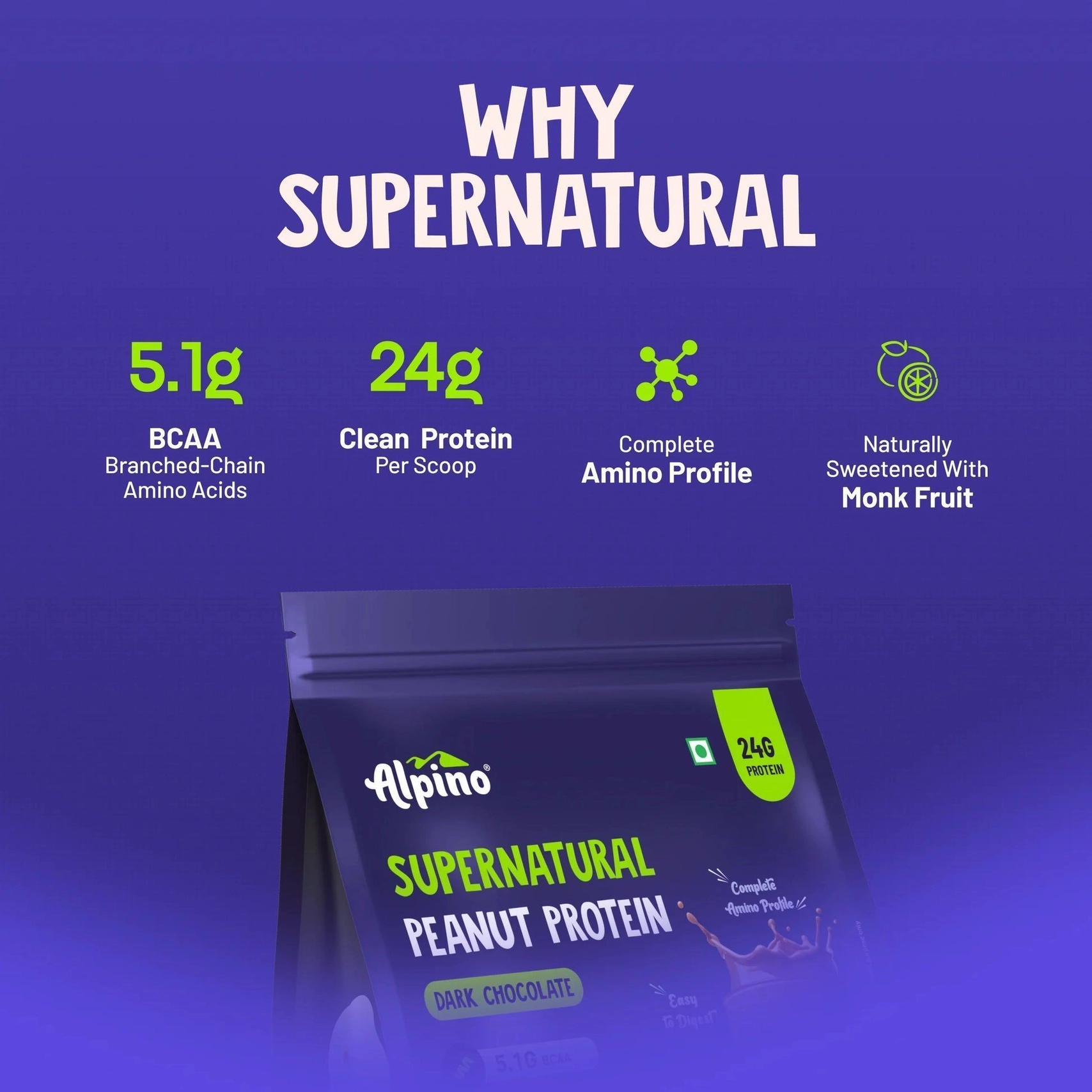 Supernatural Peanut Protein Powder Dark Chocolate 6