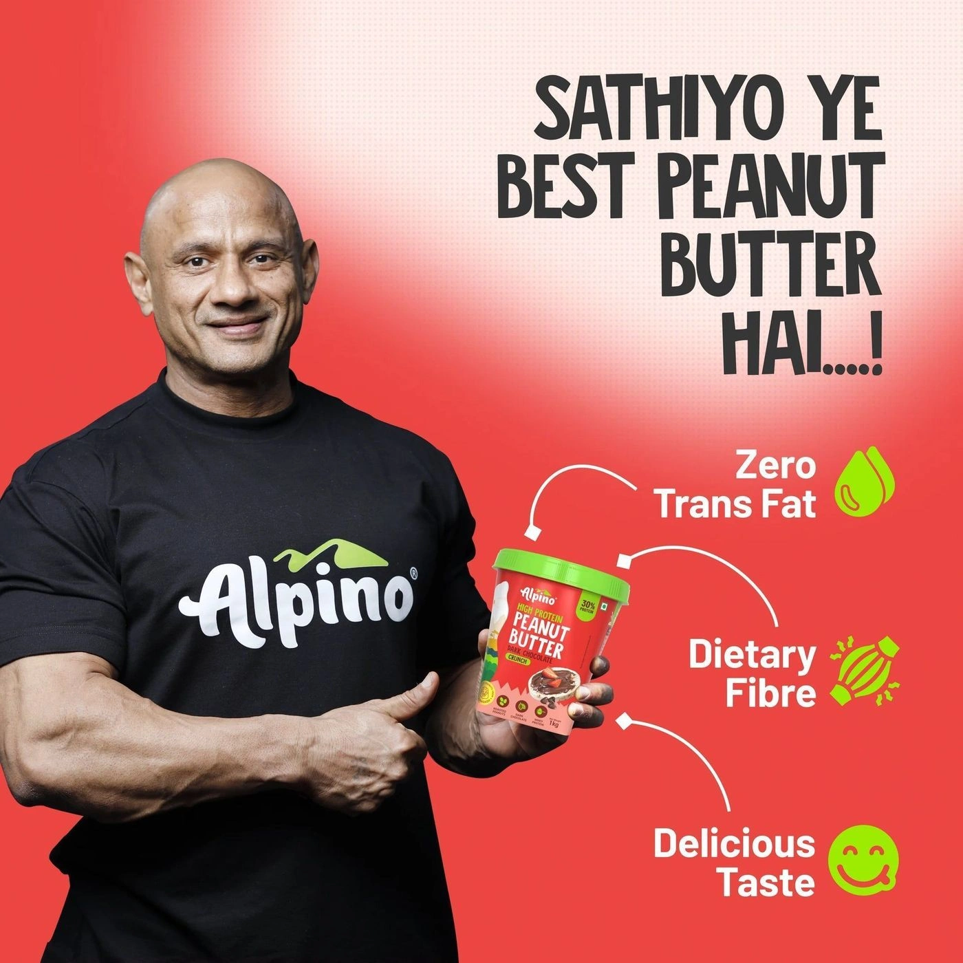 High Protein Dark Chocolate Peanut Butter Cruncy 4