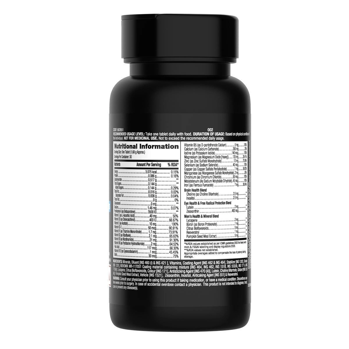 GNC Mega Men
One Daily Multivitamin + Triple Strength Fish Oil 5
