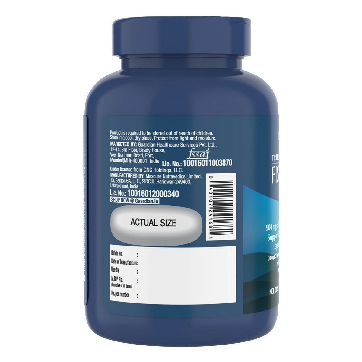 GNC Mega Men
One Daily Multivitamin + Triple Strength Fish Oil 7