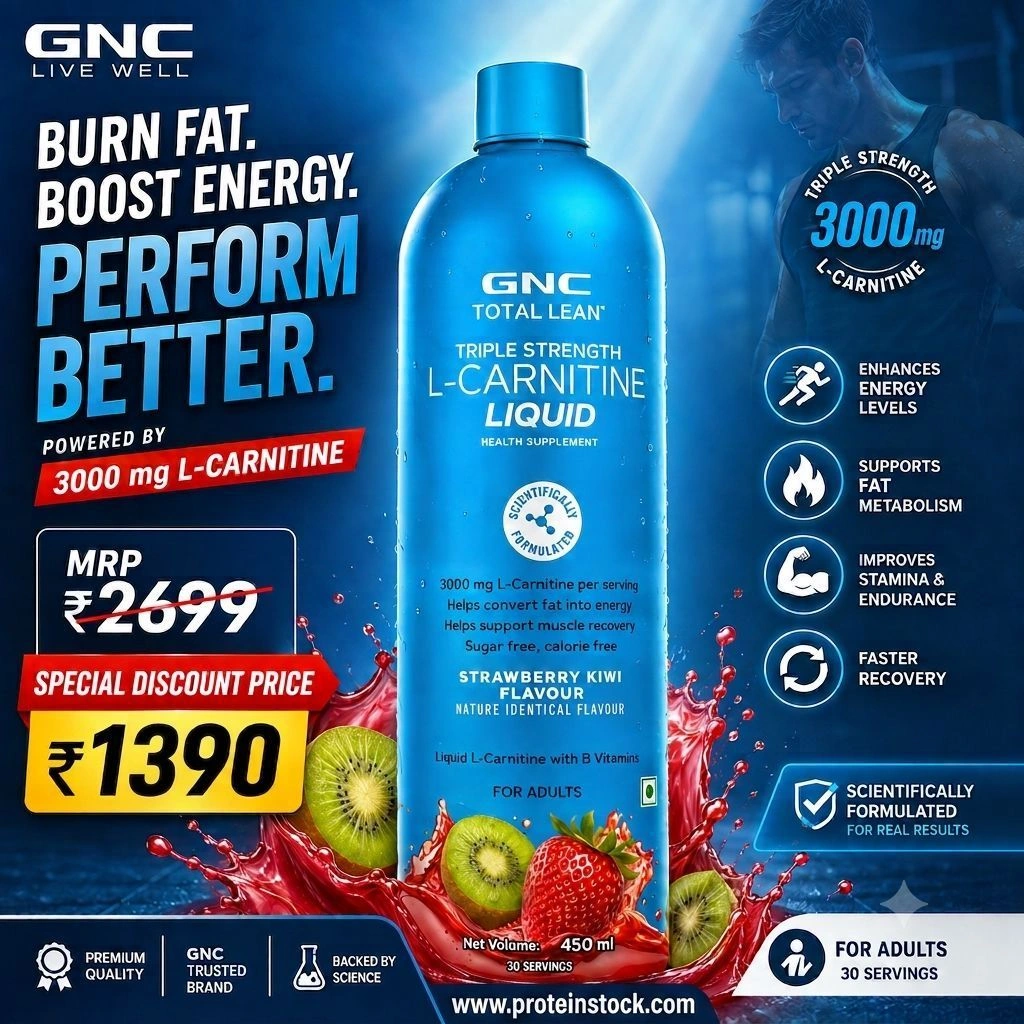 GNC Total Lean
Triple Strength L-Carnitine Liquid 450 ml 1