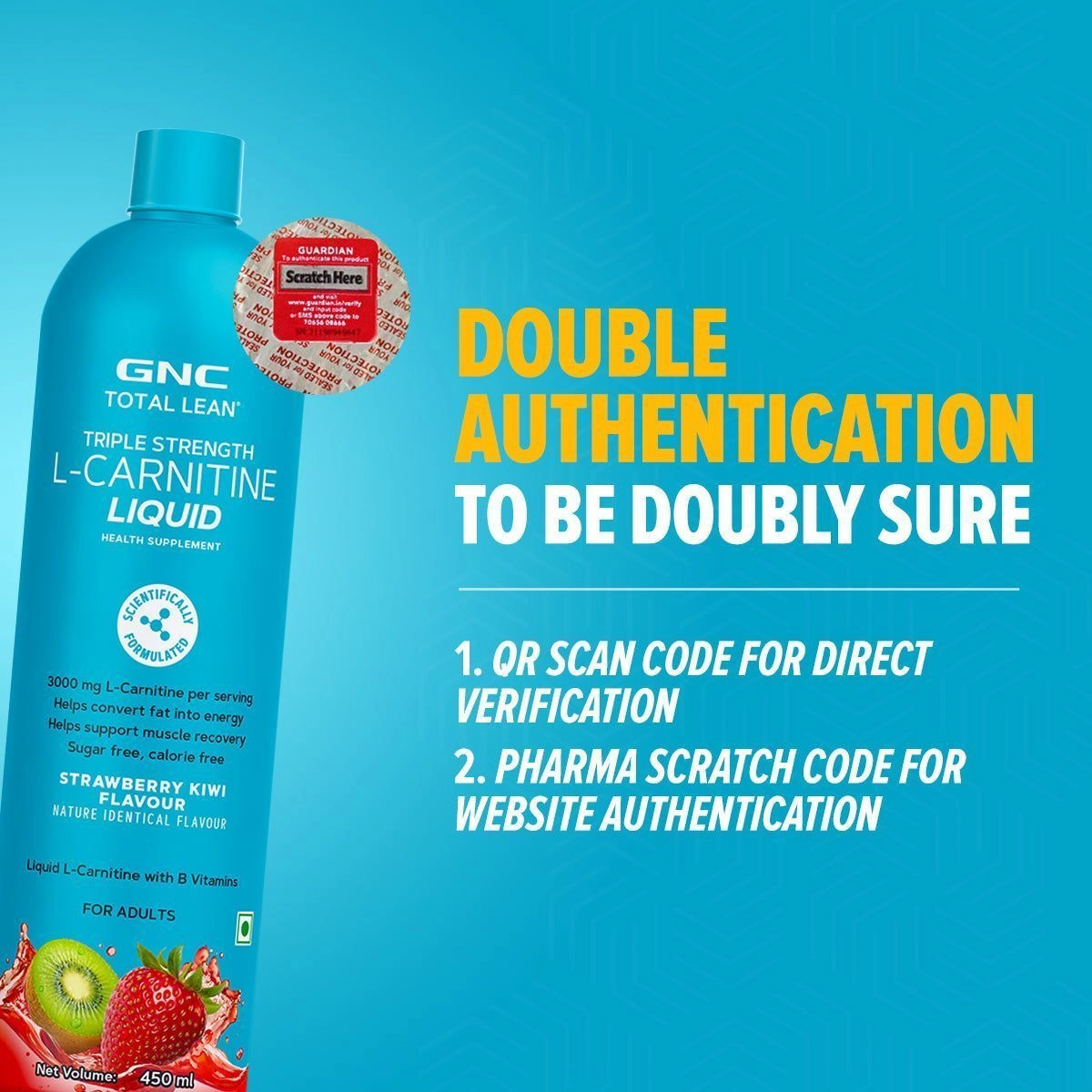 GNC Total Lean
Triple Strength L-Carnitine Liquid 450 ml 8