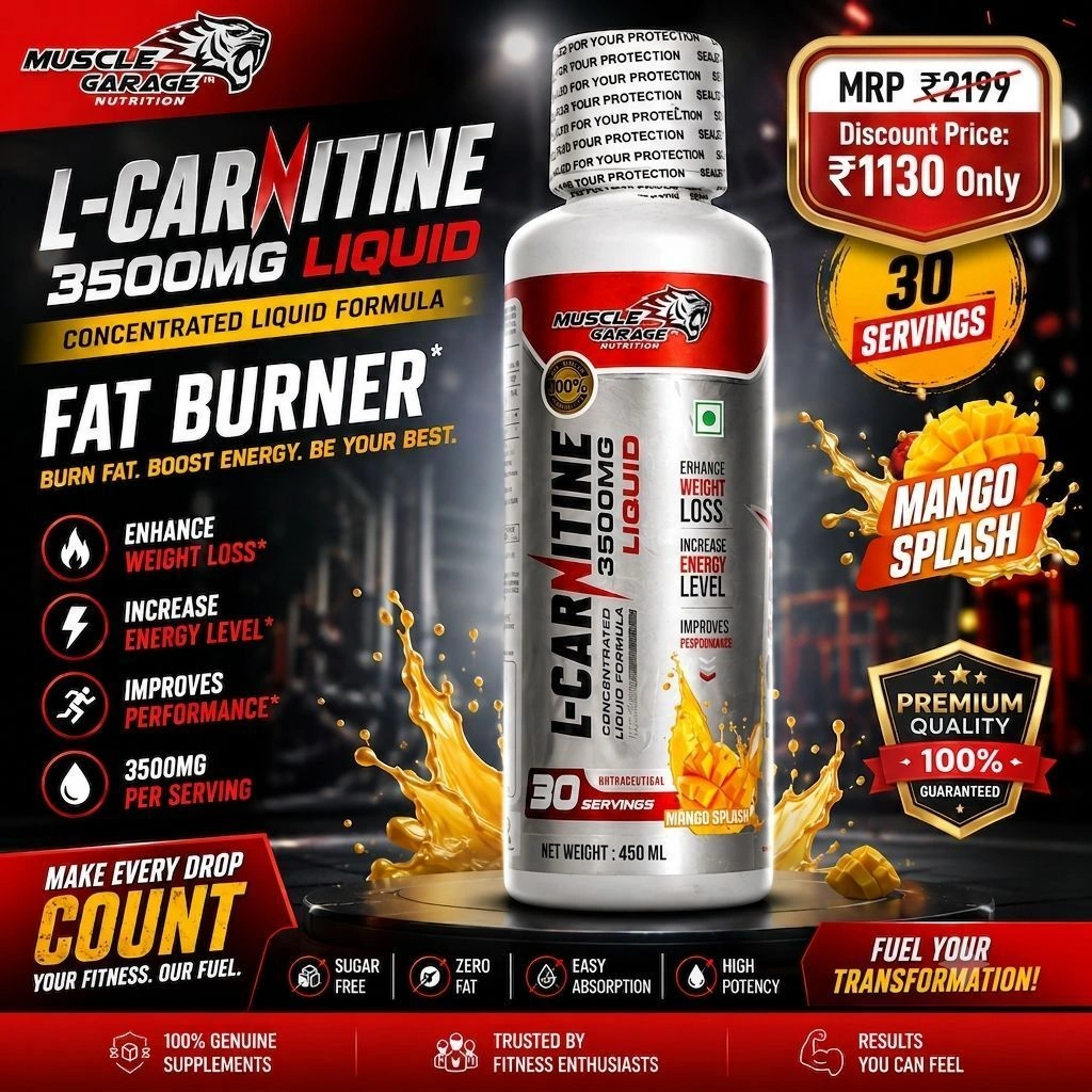 MG L-Carnitine 3500MG Liquid – 450ml, 30 Servings | Advanced L-Carnitine Formula 1