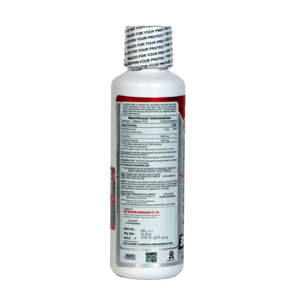 MG L-Carnitine 3500MG Liquid – 450ml, 30 Servings | Advanced L-Carnitine Formula 7