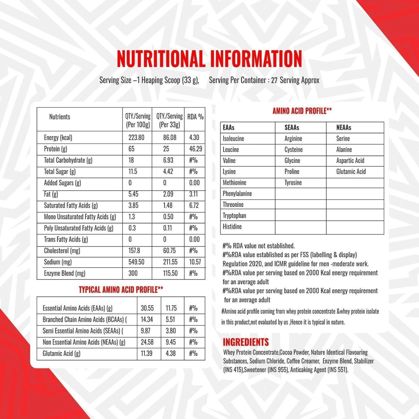 MG Premium Whey Protein 900Gm (2 Lbs) | Free Shaker 4