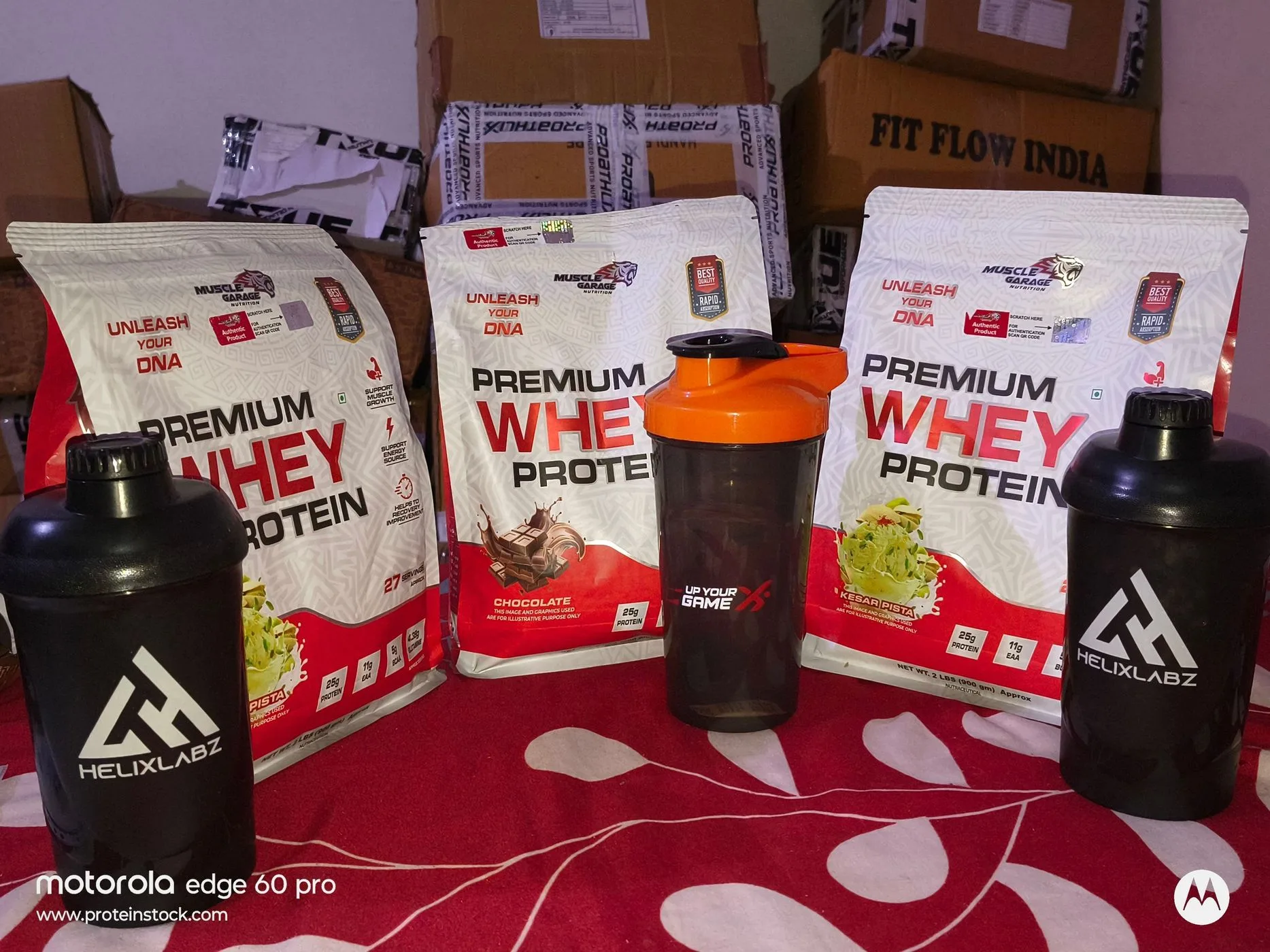 MG Premium Whey Protein 3 KG Combo with 3 Branded Shakers Free. 2