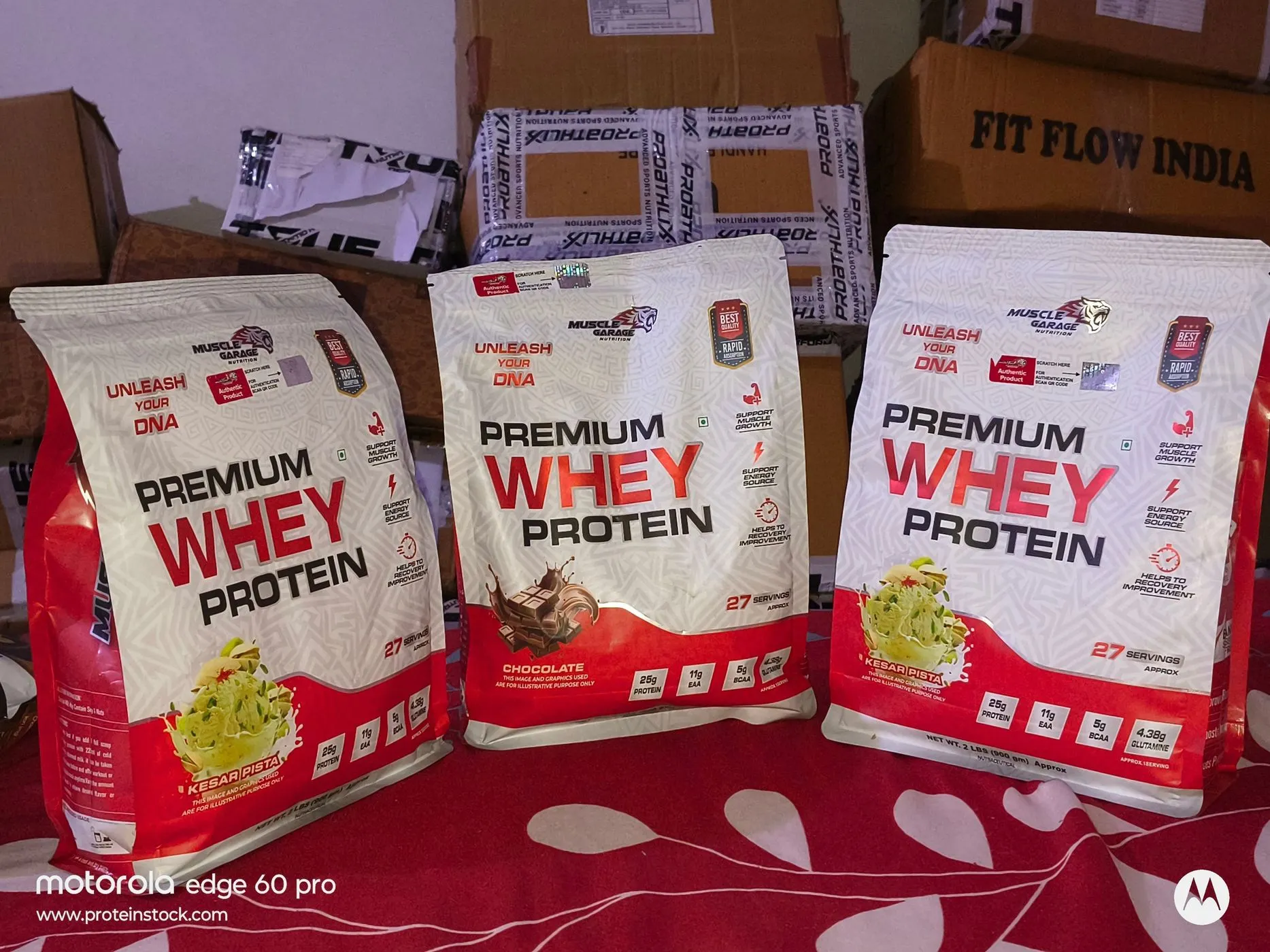 MG Premium Whey Protein 3 KG Combo with 3 Branded Shakers Free. 3