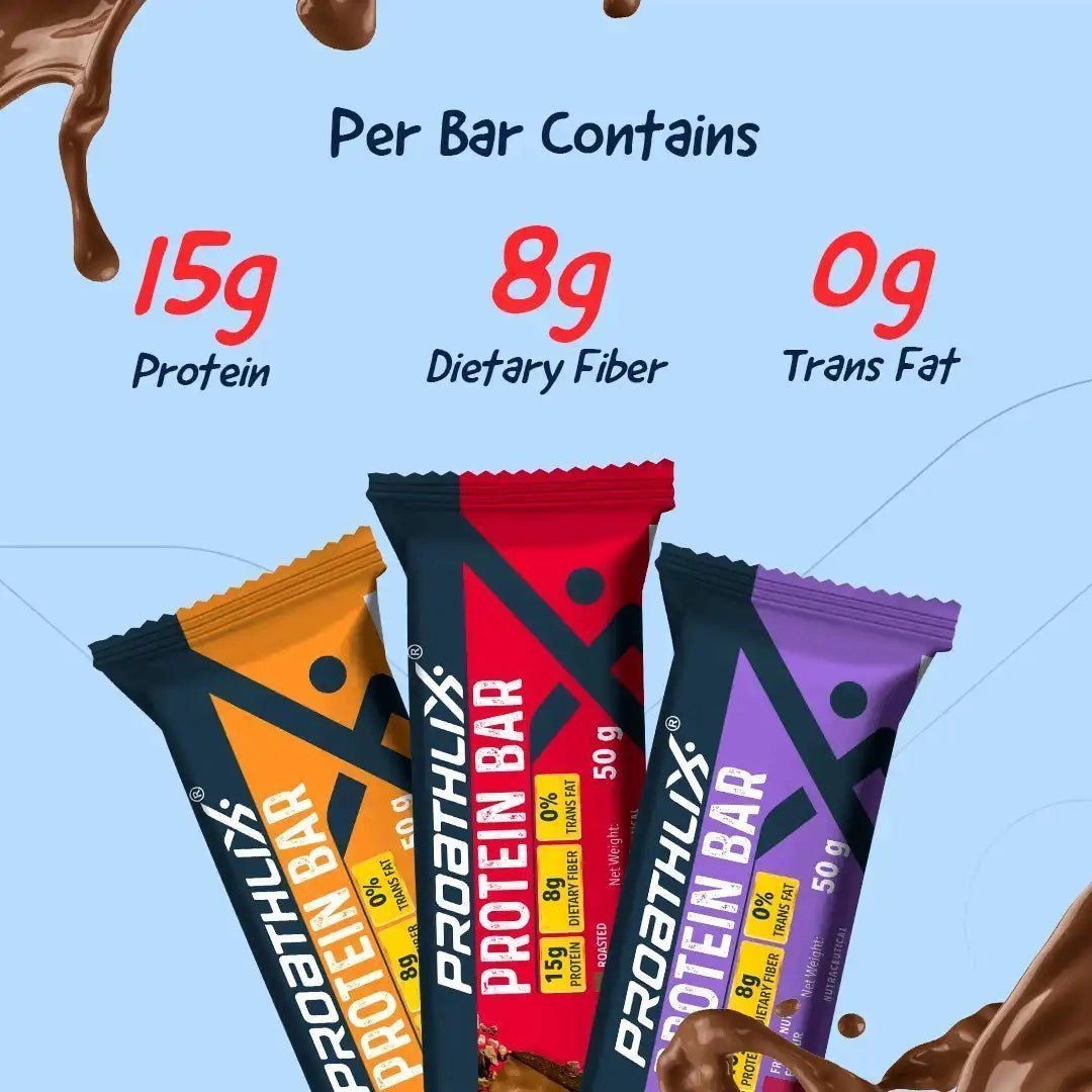 Proathlix Protein Bar with 15g Protein in 50g Bar 1