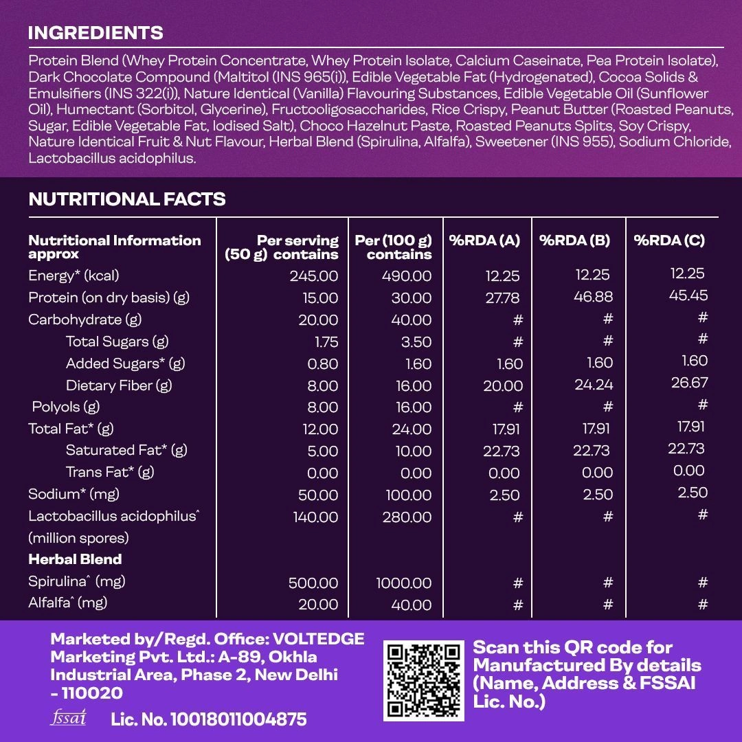 Proathlix Protein Bar with 15g Protein in 50g Bar 4