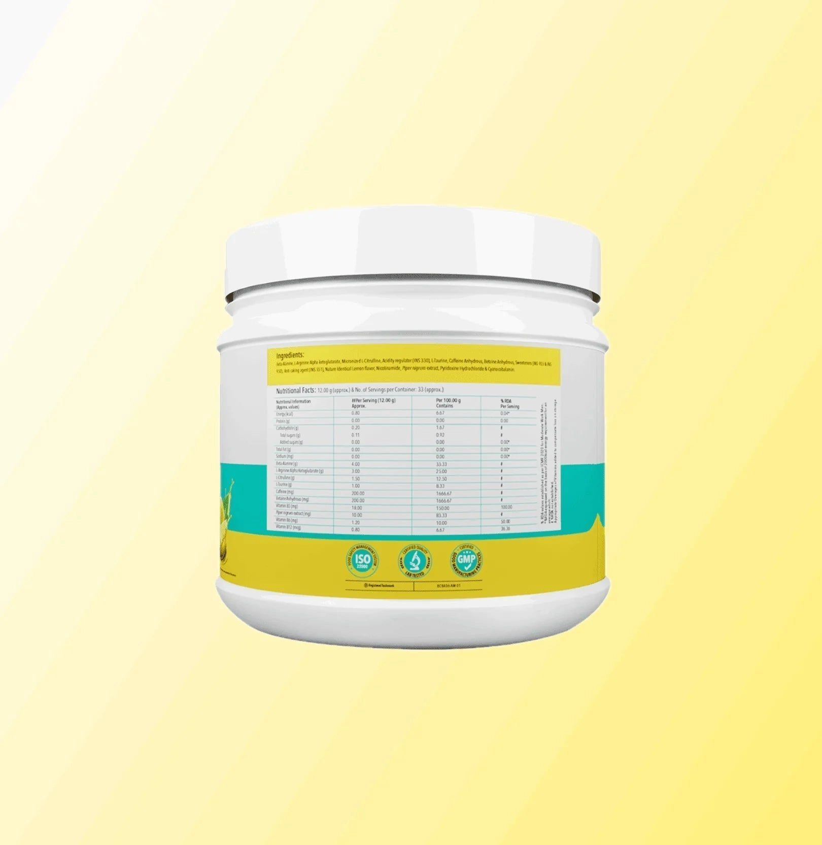 Proathlix Pre Workout (200mg Caffeine, 400 GM) 7