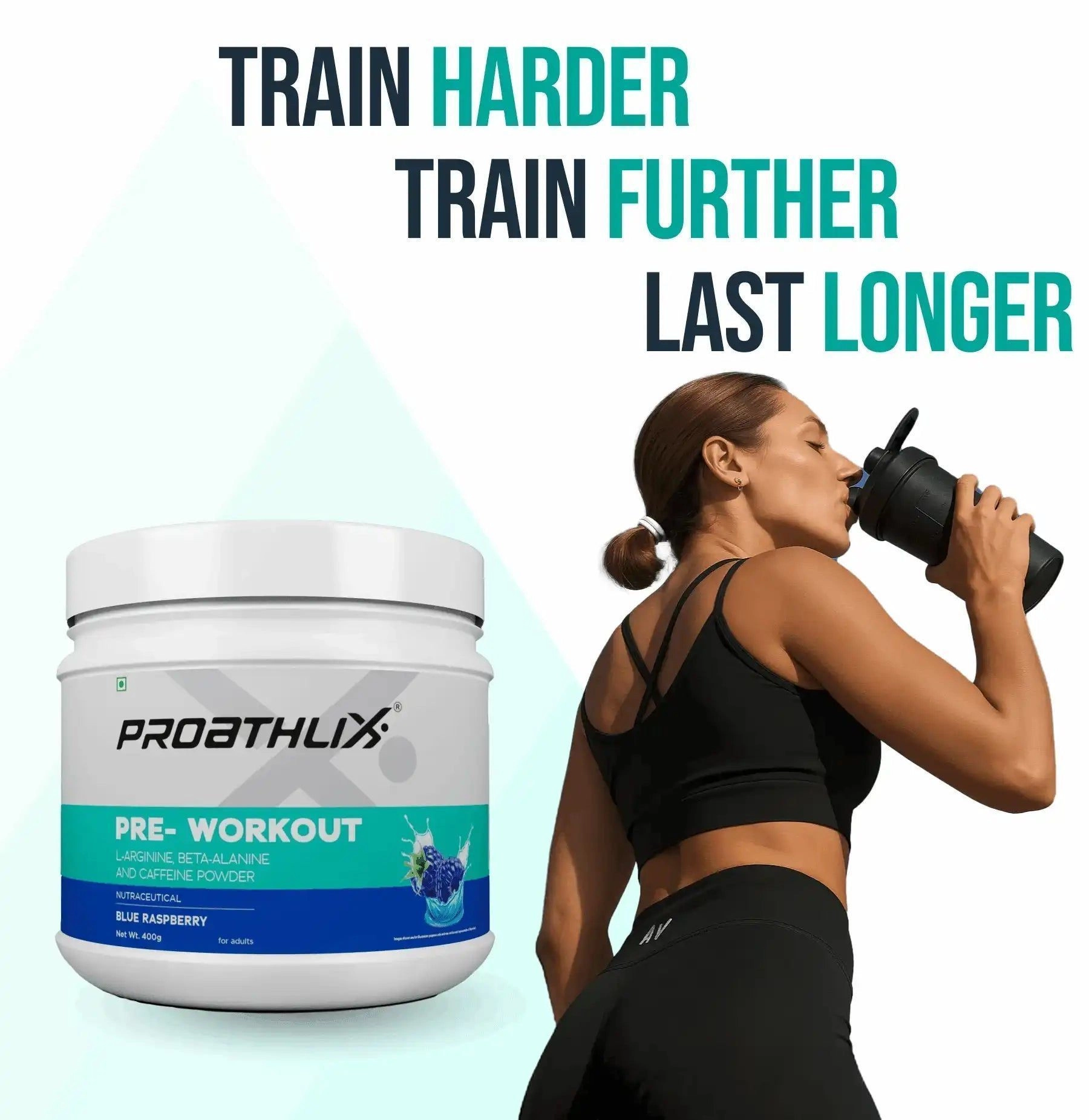 Proathlix Pre Workout (200mg Caffeine, 400 GM) 9