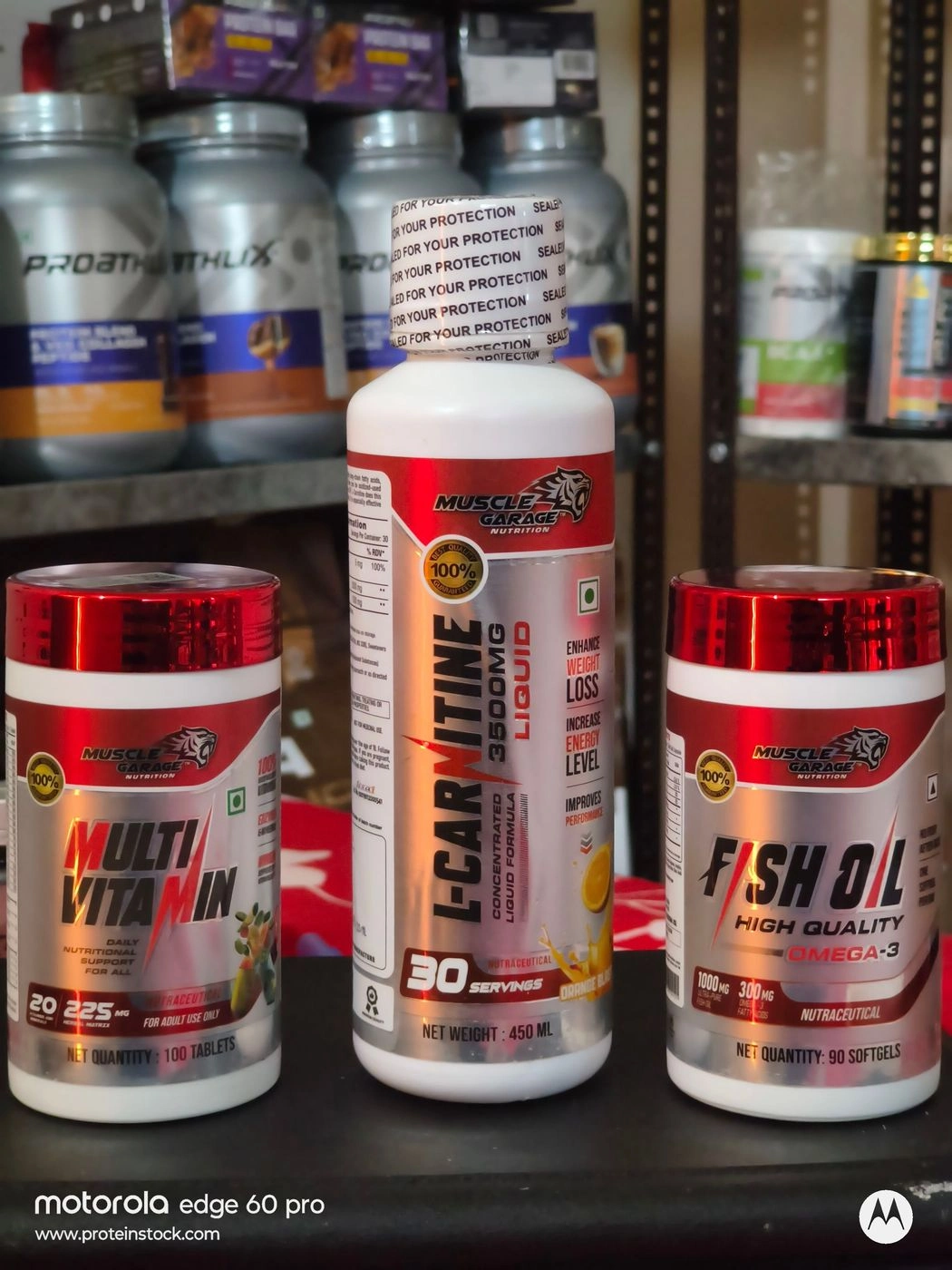 450 ML L-carnitine + 100 Caps Multivitamin + 90 Softgel Fish Oil 2