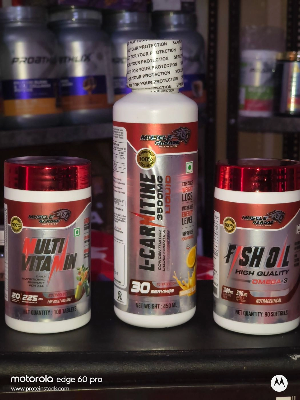 450 ML L-carnitine + 100 Caps Multivitamin + 90 Softgel Fish Oil 3