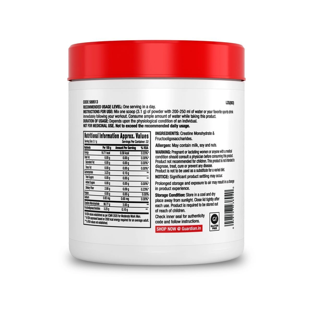 GNC | Creatine Monohydrate | Unflavoured| 100 GM 11