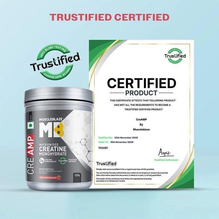 MuscleBlaze | Creatine Monohydrate CreAMP | 320 GM 7