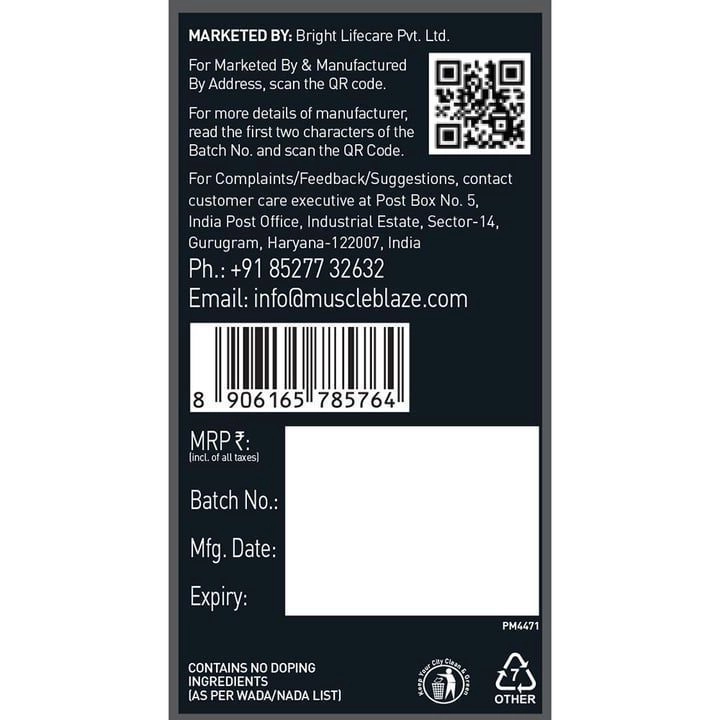MuscleBlaze | Creatine Monohydrate CreAMP | 320 GM 9