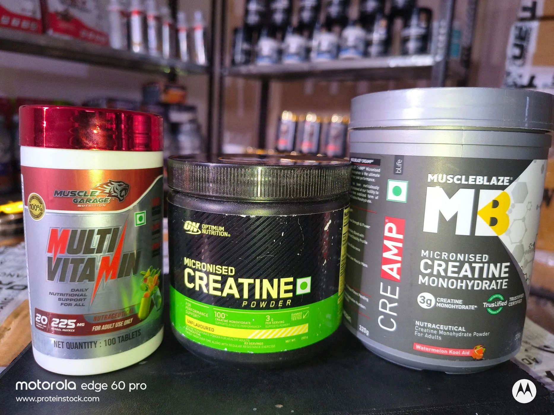 ON, Muscleblaze 250+250 GM Creatine Monohydrate | Muscle Garaze Multivitamin 100 Tablets. 3