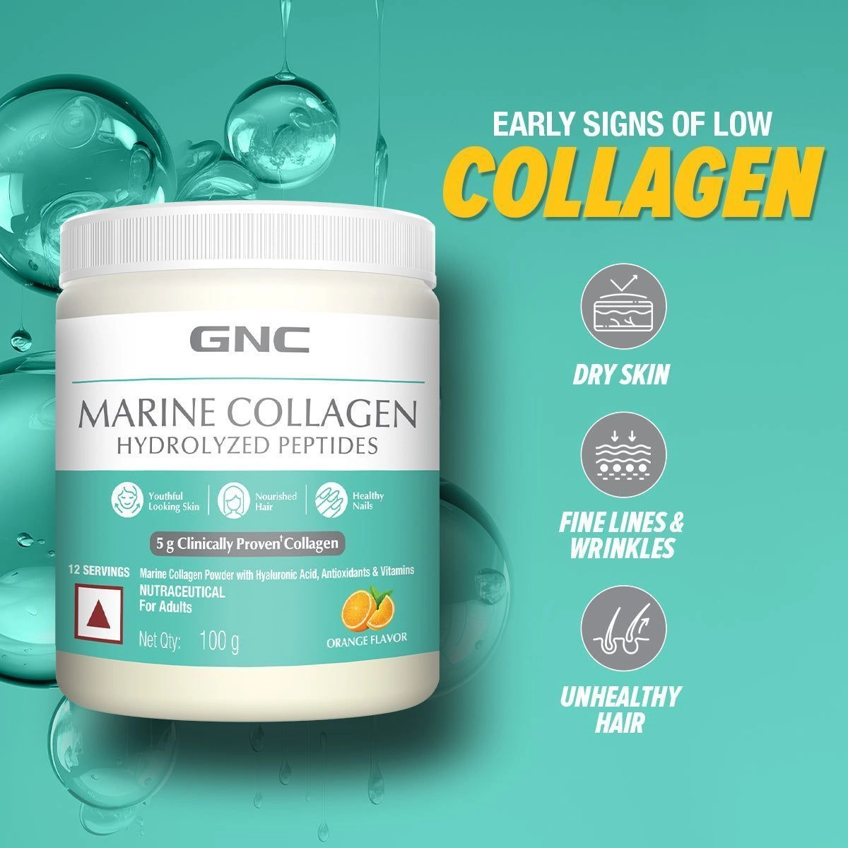 GNC | Marine Collagen Hydrolyzed Peptides 1