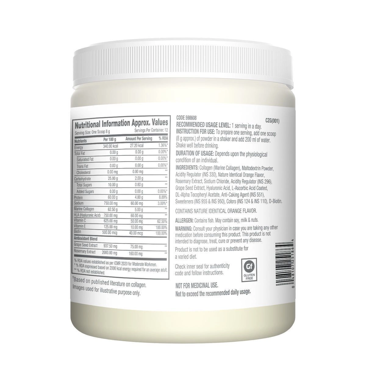GNC | Marine Collagen Hydrolyzed Peptides 7