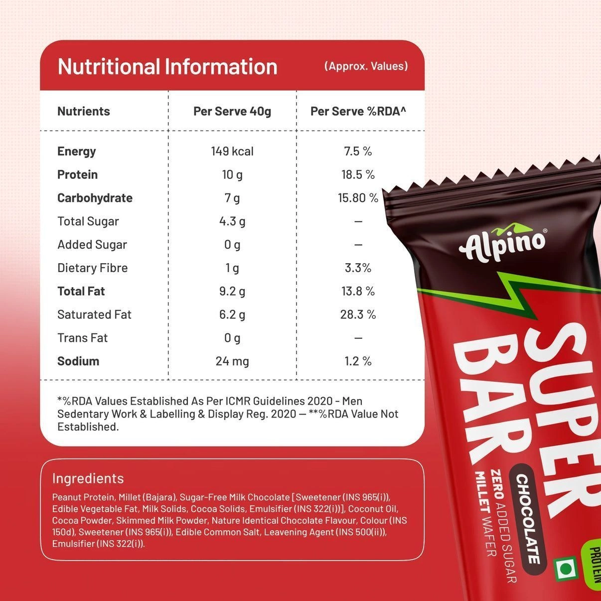 Alpino | Super Protein Bar | Chocolate 2