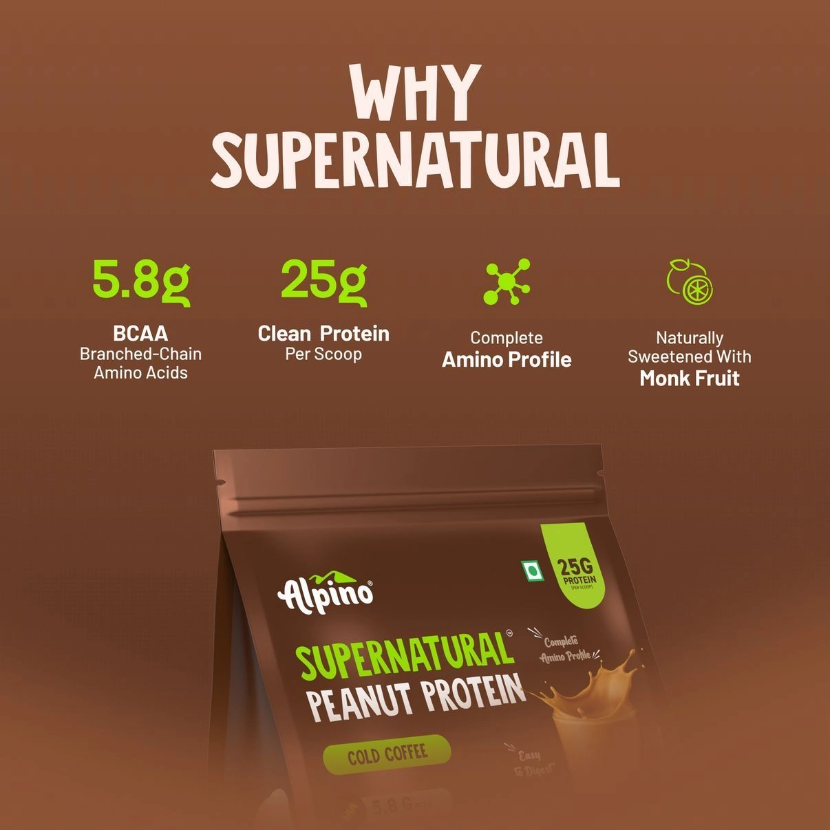 Supernatural Peanut Protein Powder Cold Coffee 3