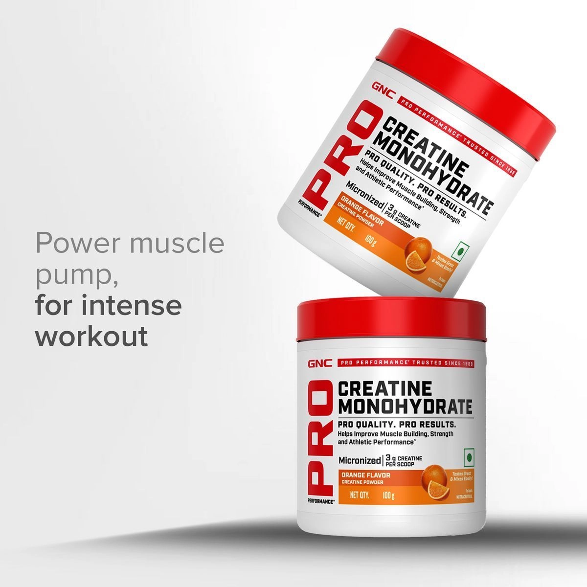 GNC | Creatine Monohydrate
| 100 gms | 27 Servings 3